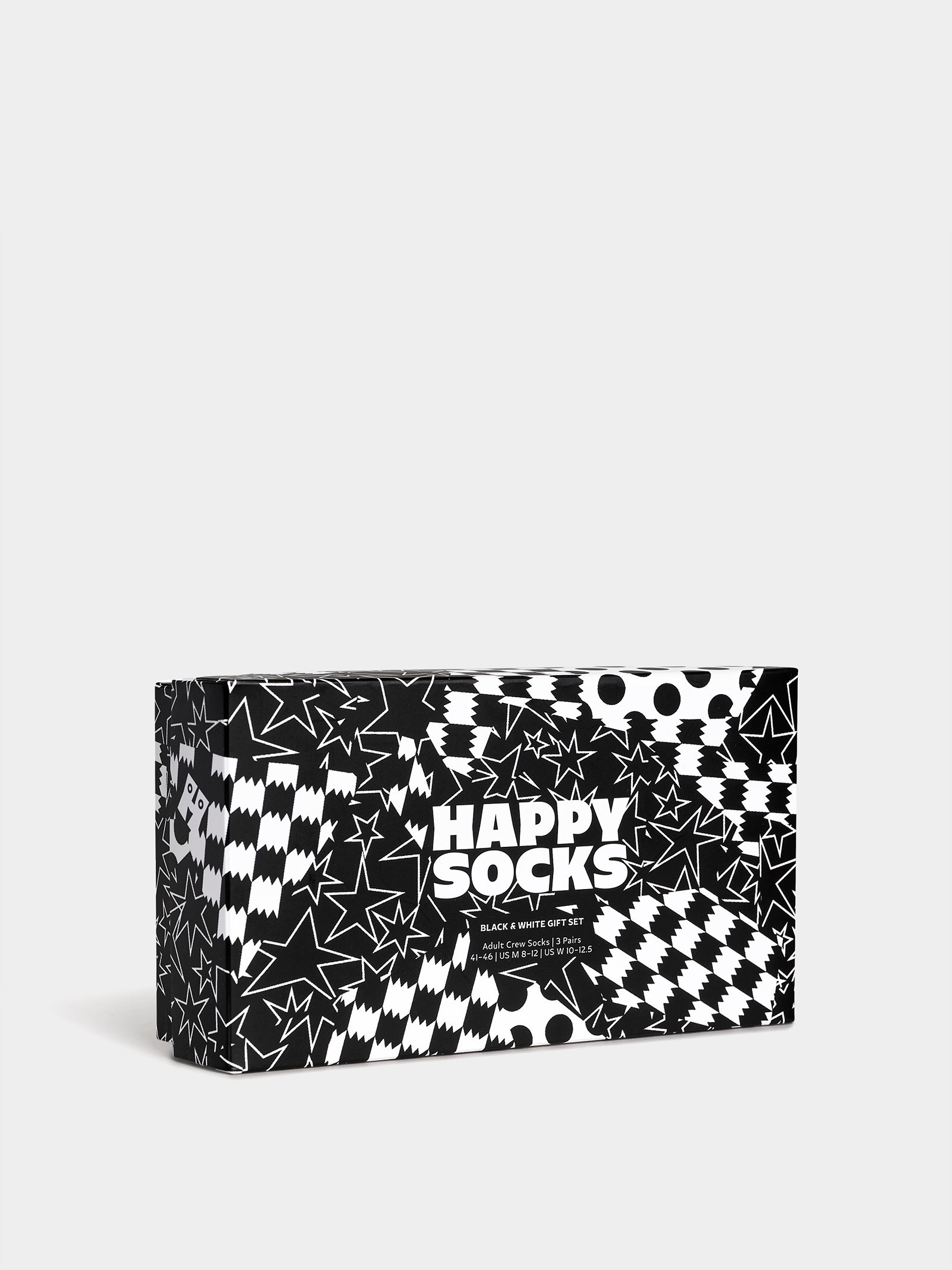 Happy Socks Socks 3-Pack Black And White (black)