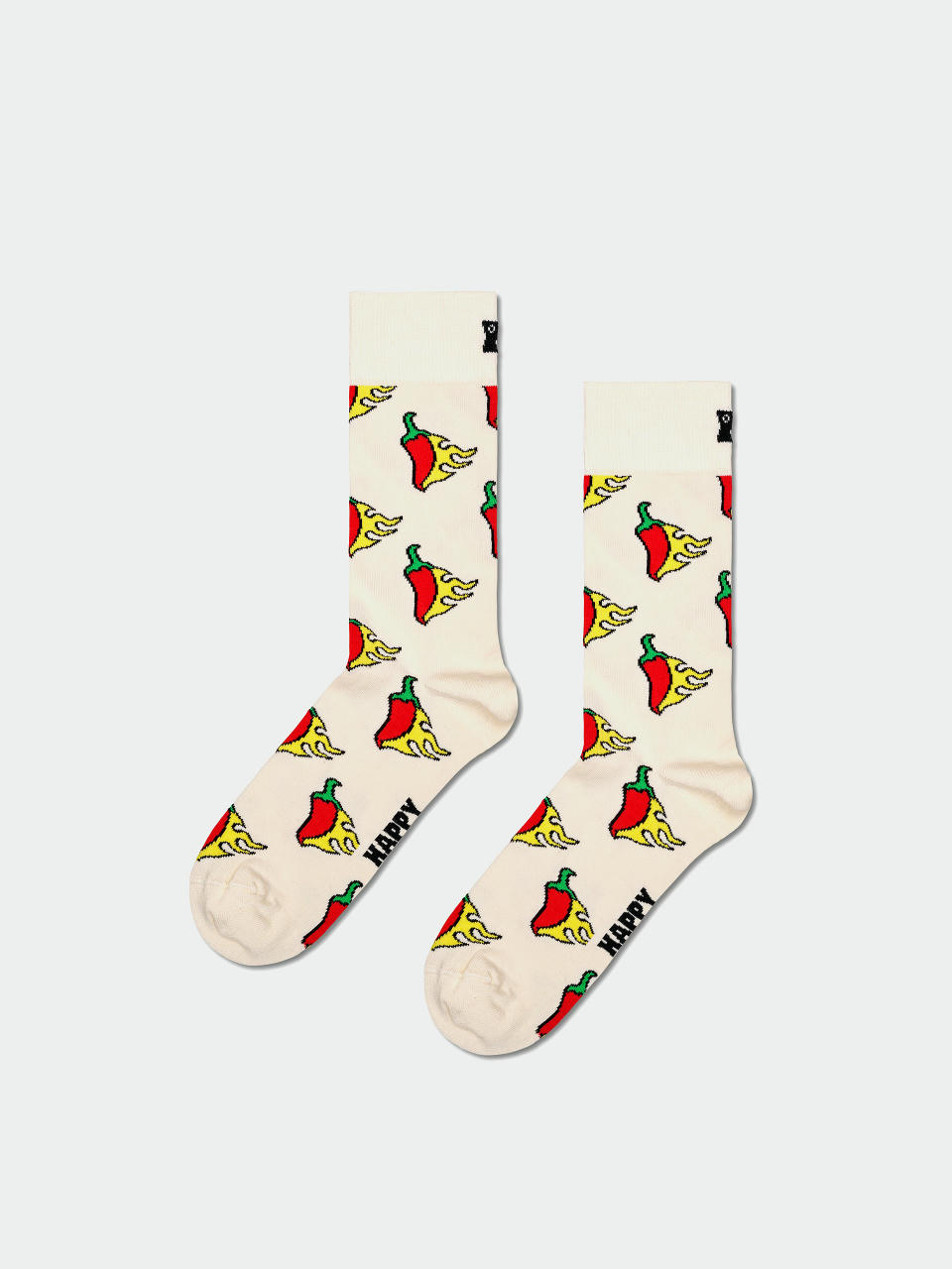 Happy Socks Socks Hot Chili (white)