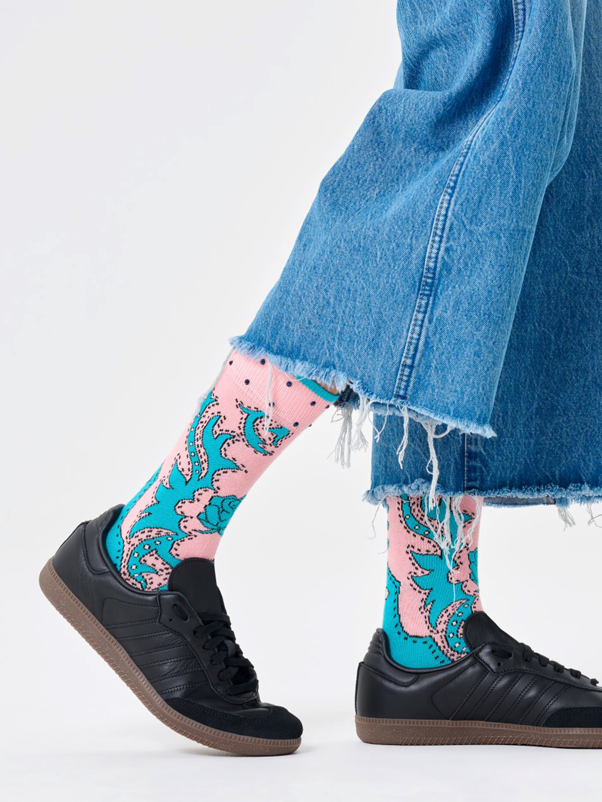 Happy Socks Socks Wrangler Freehand (turquoise)