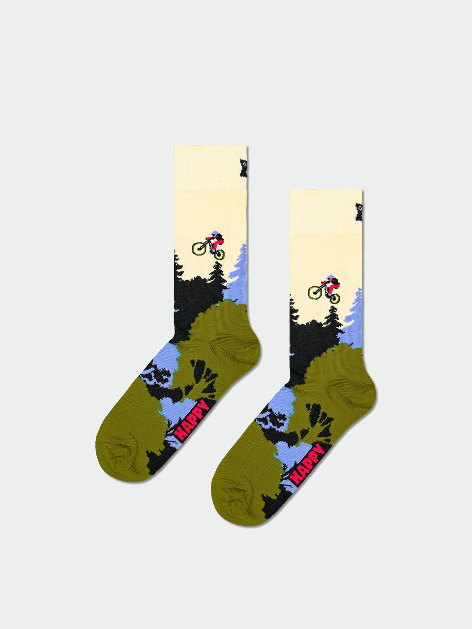 Happy Socks Socks Mountain Bike (white)