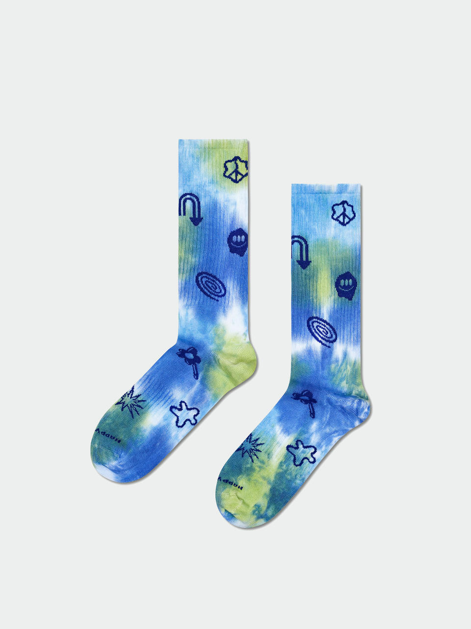 Happy Socks Socken Hyper Tie-Dye Sneaker (blue)