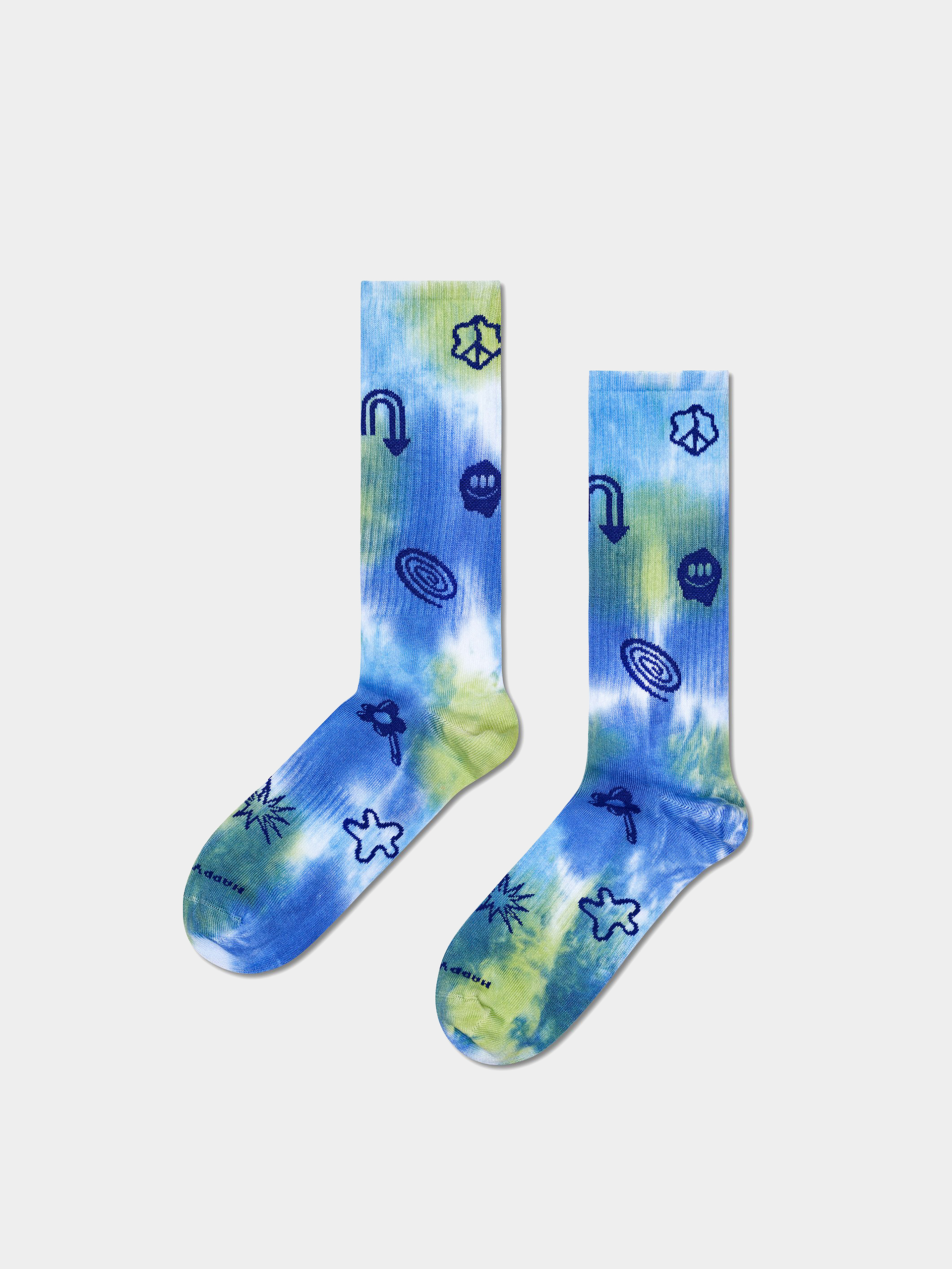 Happy Socks Socks Hyper Tie-Dye Sneaker (blue)