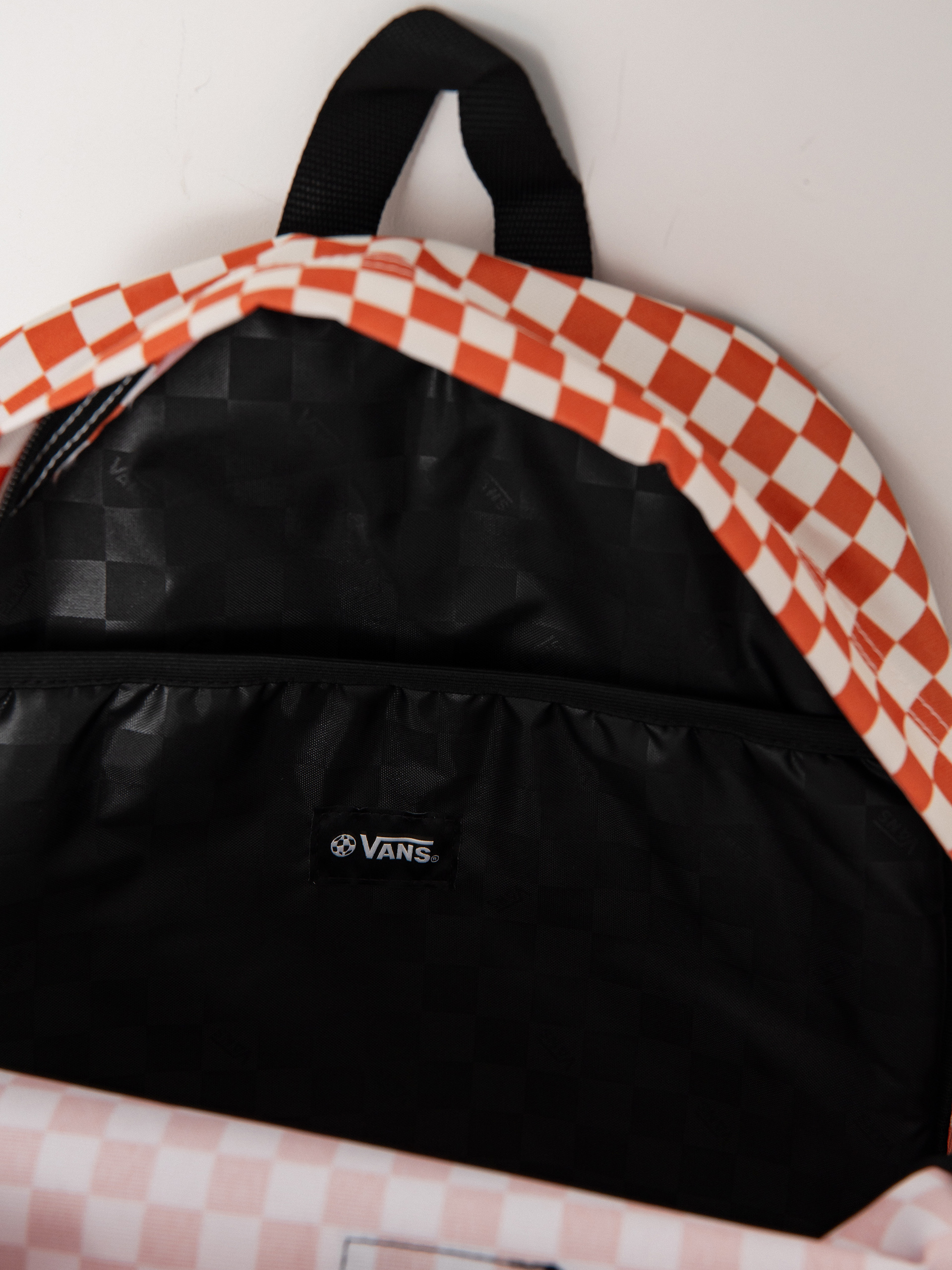 Vans Old Skool Check Backpack (carnelian)