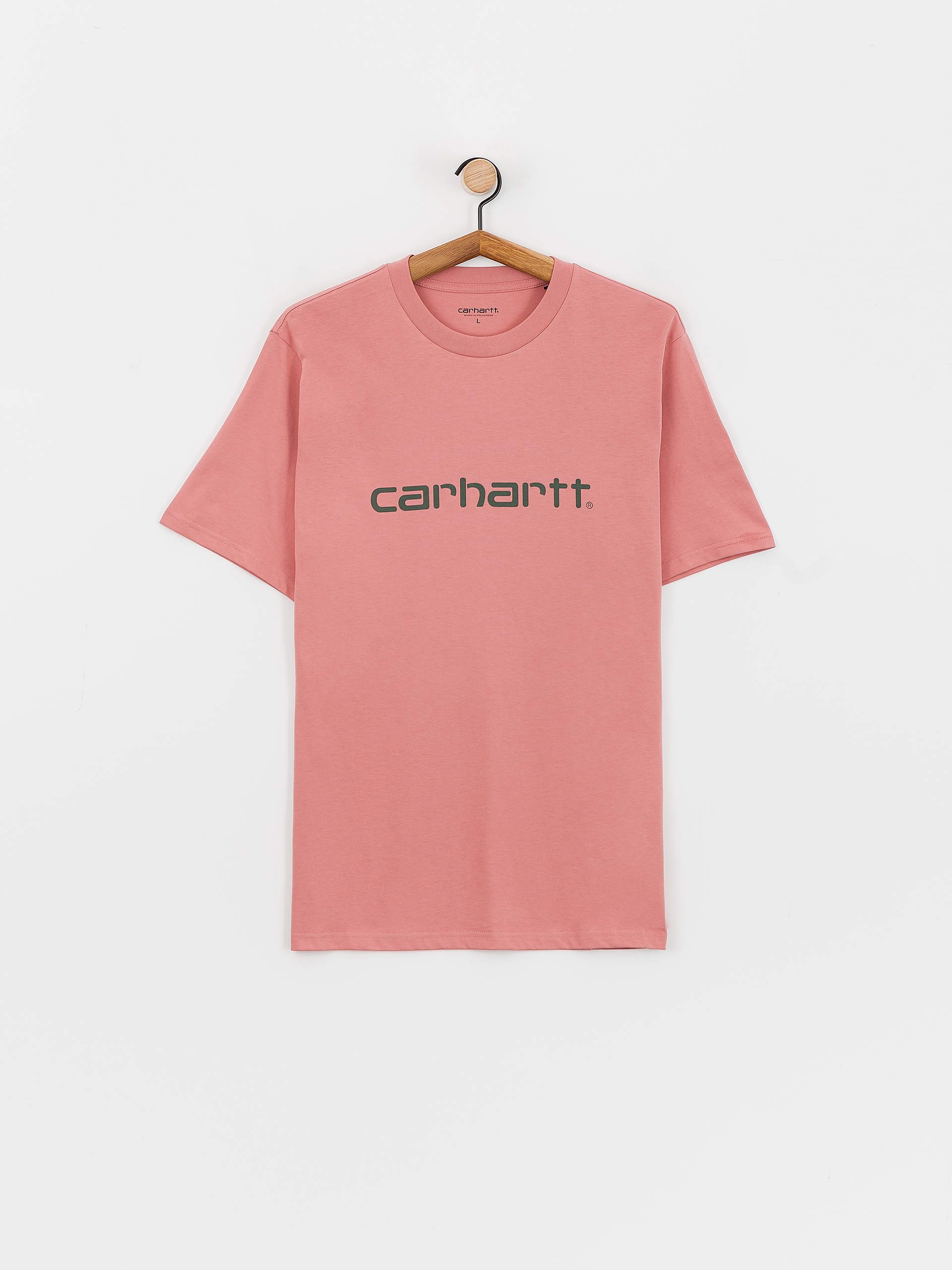 Carhartt WIP Script T-shirt (dusty rose/sycamore tree)