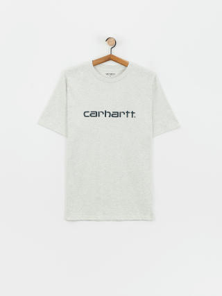 Carhartt WIP T-Shirt Script (ash heather/duck blue)