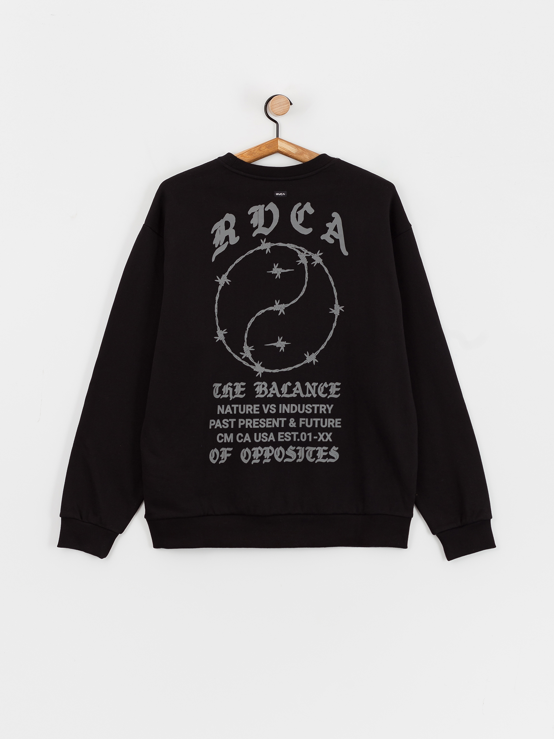 RVCA Va Barb Crew Sweatshirt (black)