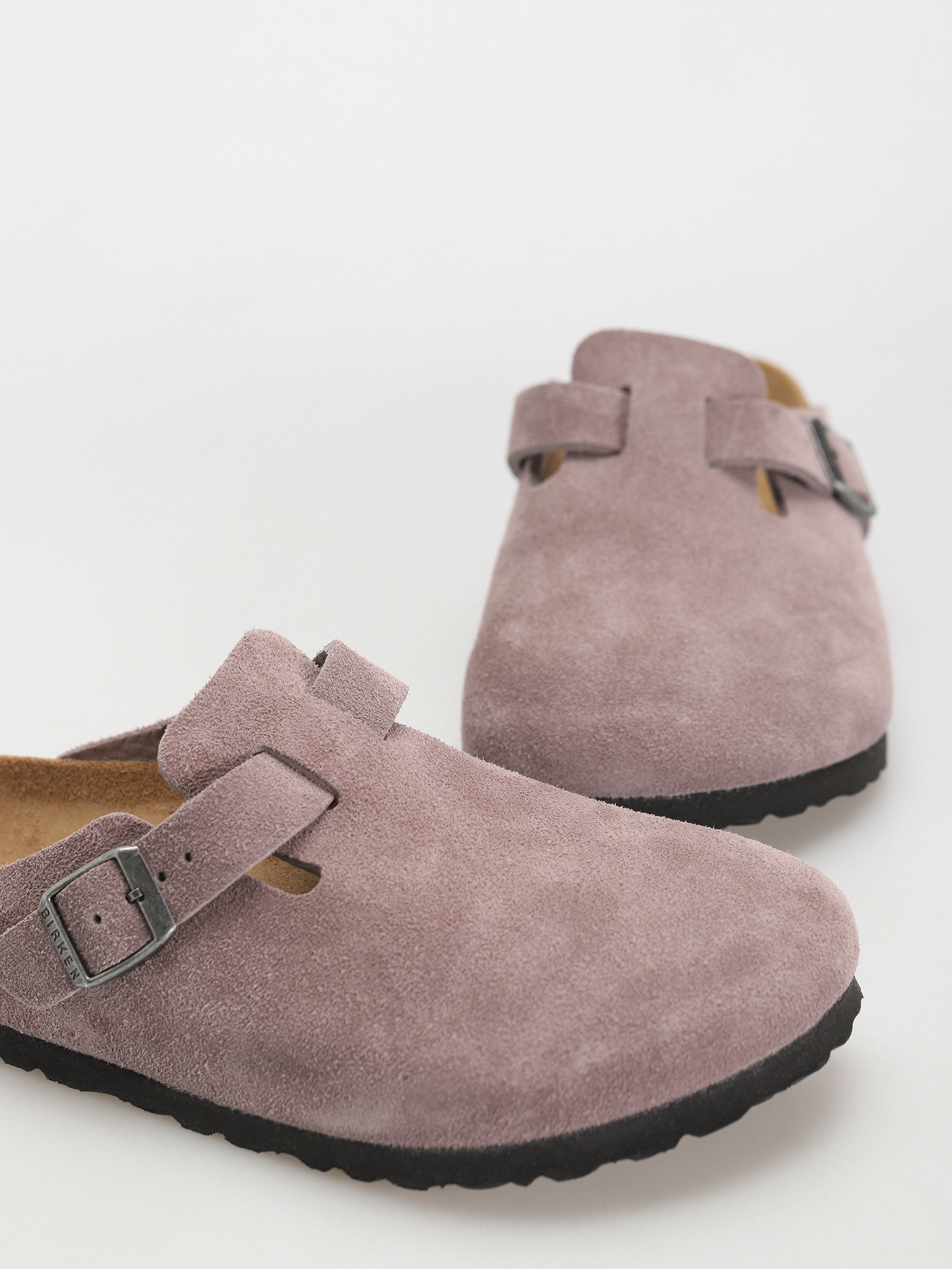 Birkenstock Boston Suede Regular Wmn Flip-flops (faded purple)