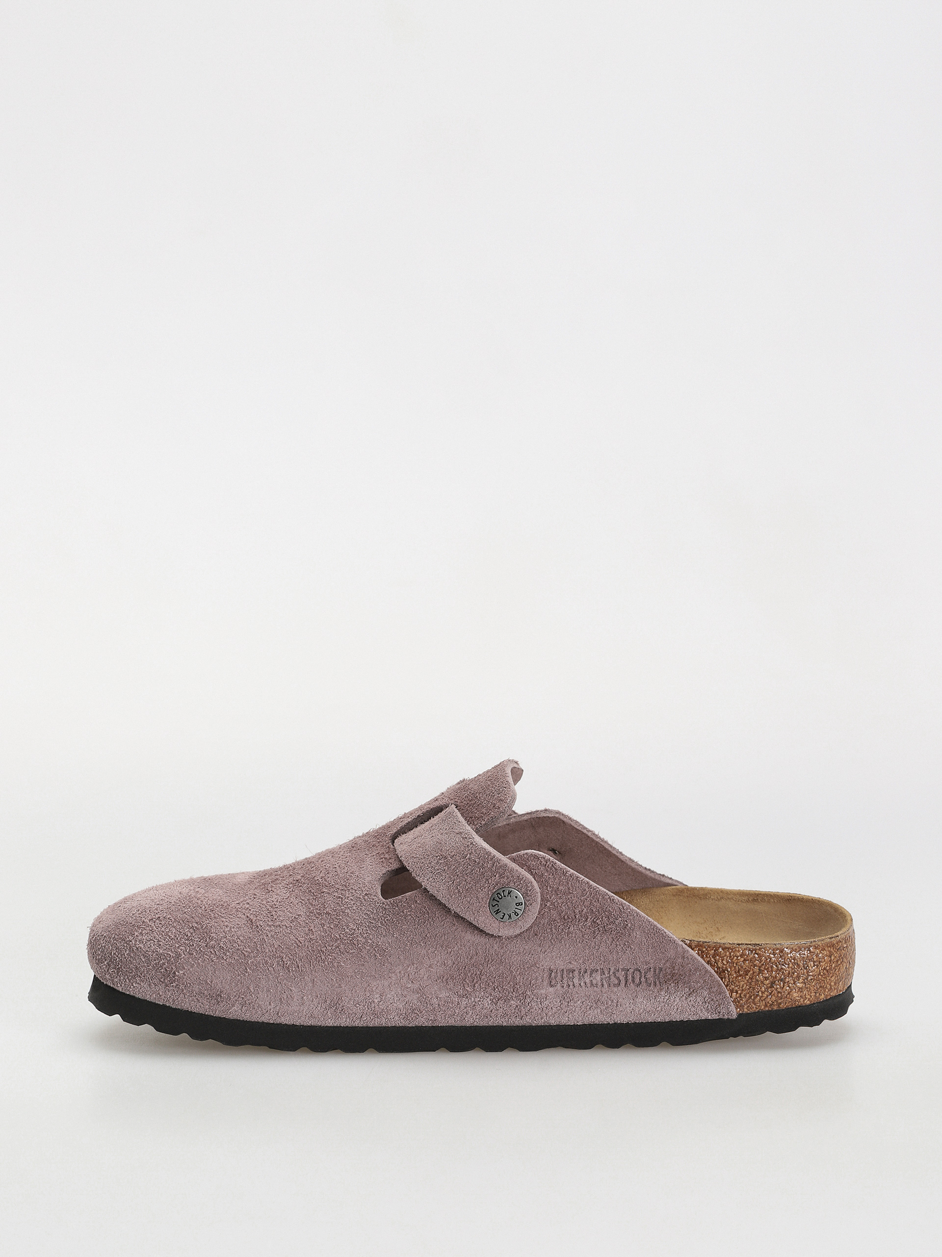 Birkenstock Boston Suede Narrow Flip-flops (faded purple)