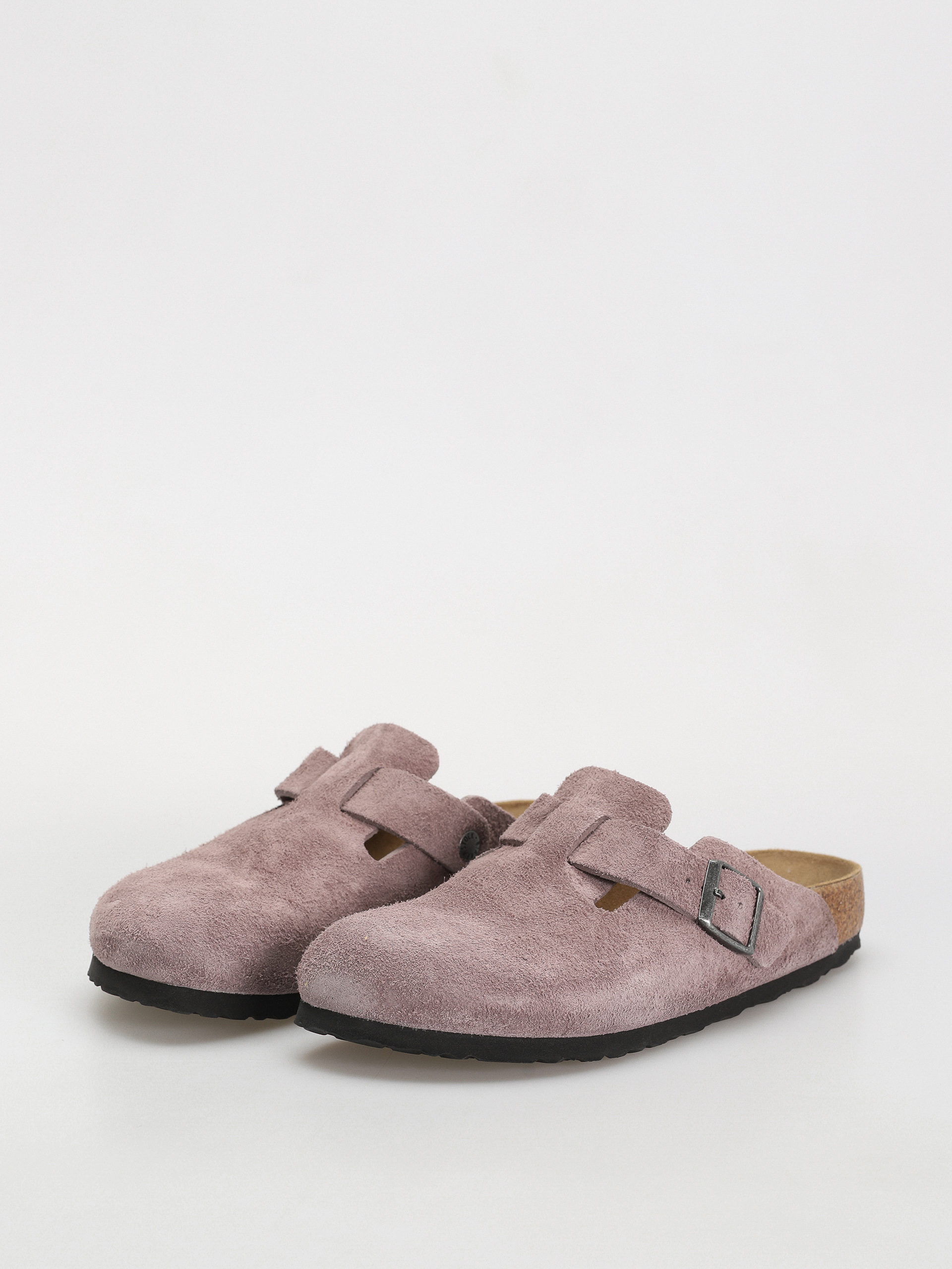 Birkenstock Boston Suede Narrow Flip-flops (faded purple)