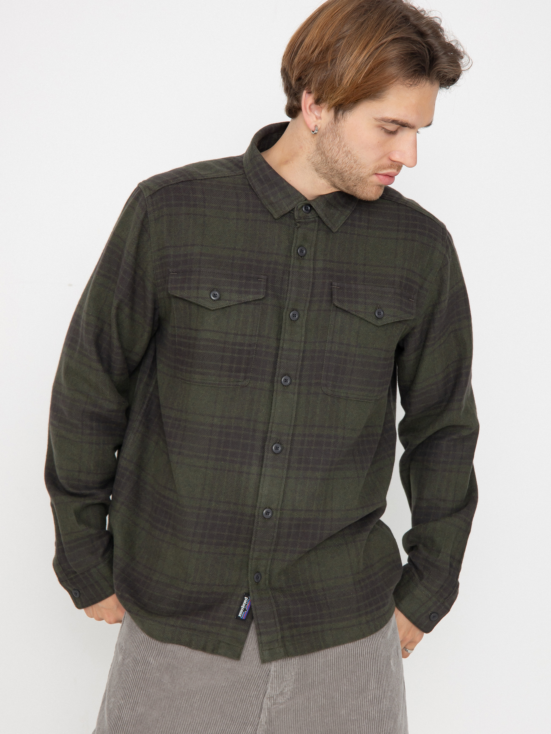 Patagonia Hemd Fjord Flannel (cascade basin green)