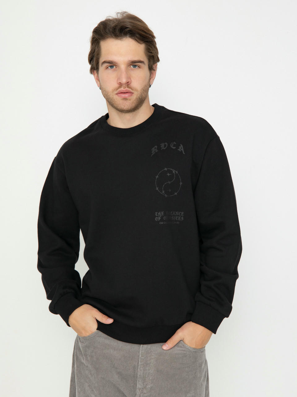 RVCA Va Barb Crew Sweatshirt (black)