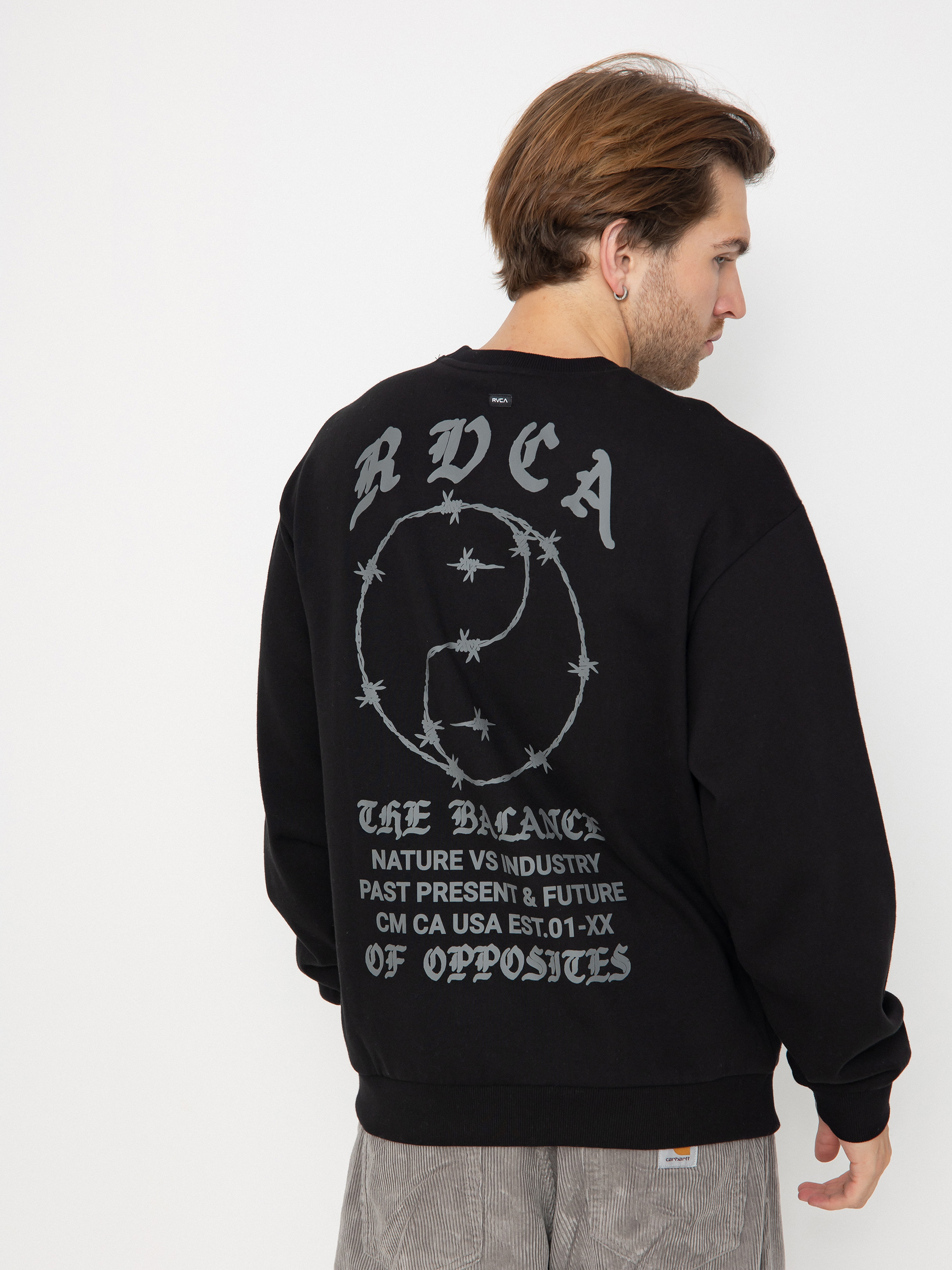 RVCA Va Barb Crew Sweatshirt (black)