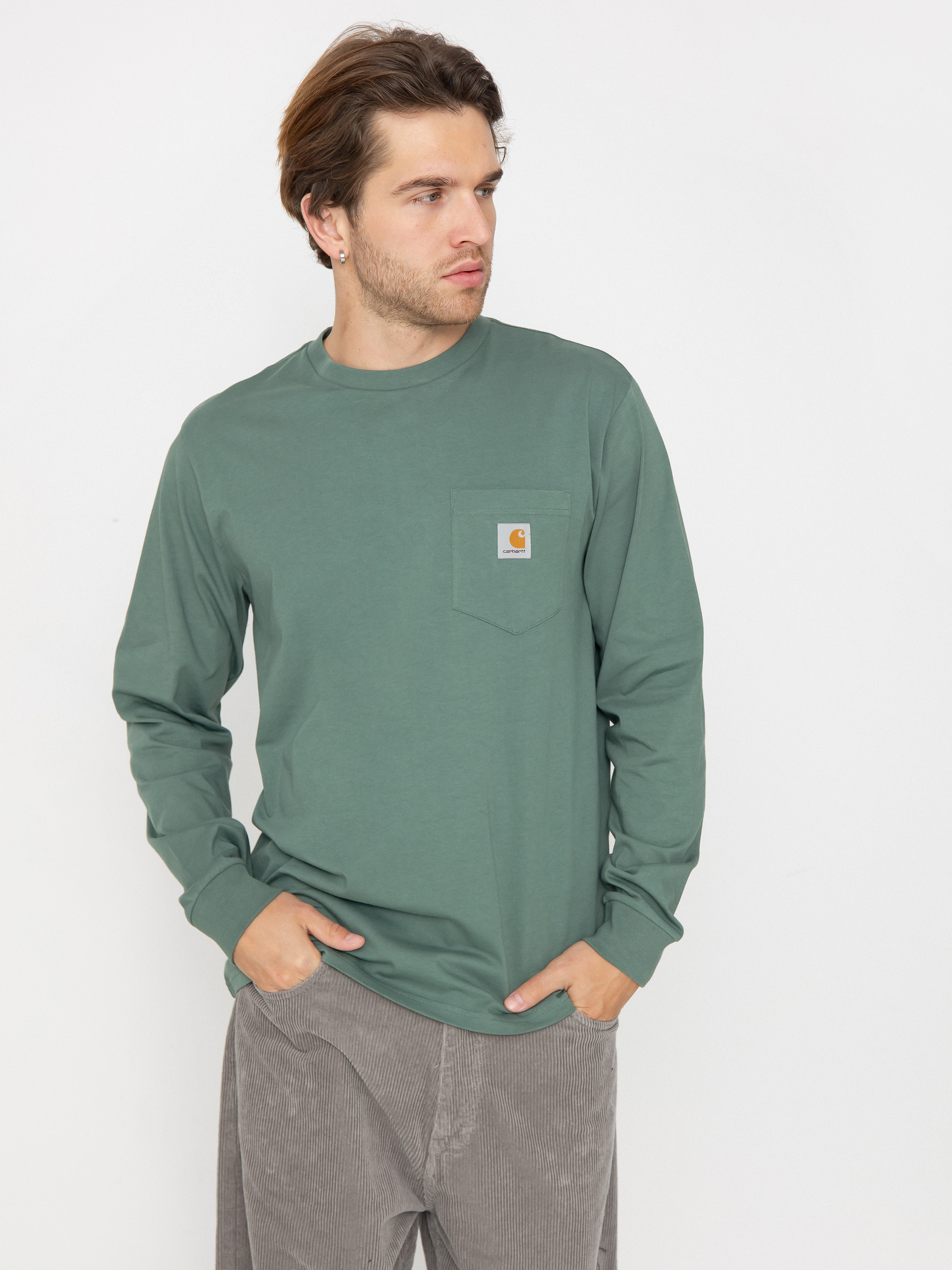Carhartt WIP Longsleeve Pocket green (duck green)