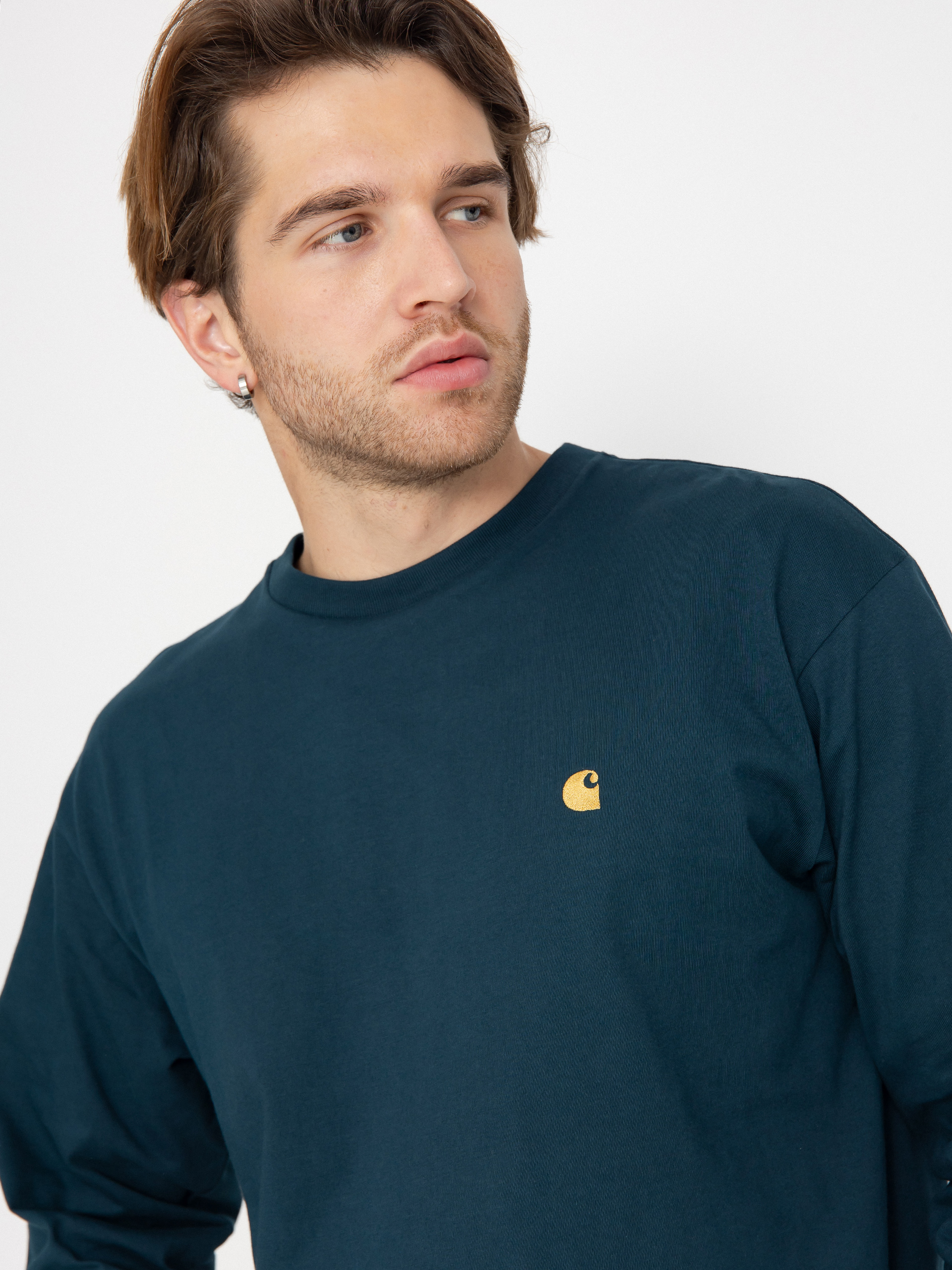 Carhartt WIP Chase Longsleeve (duck blue/gold)