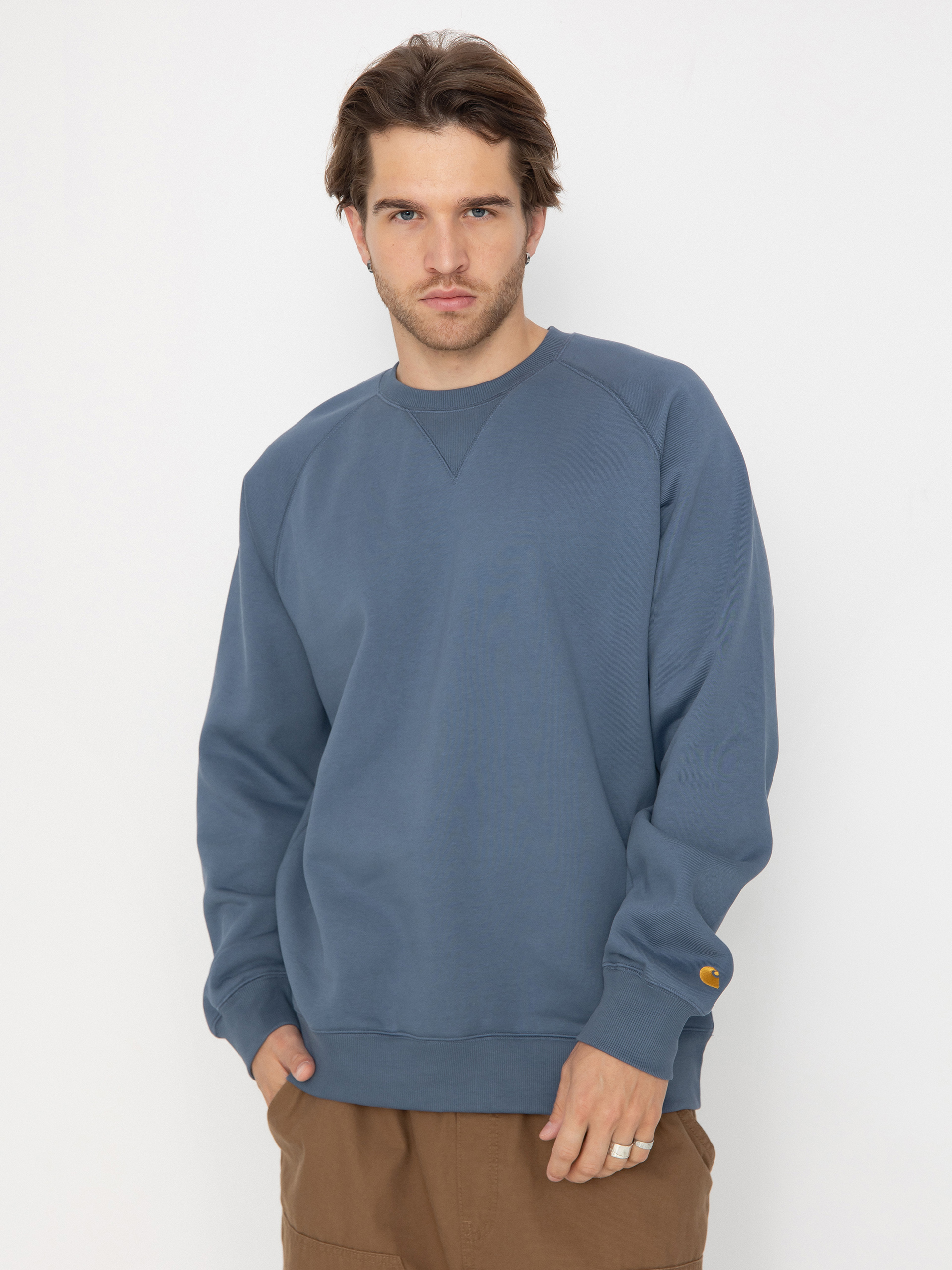 Carhartt WIP Chase Sweatshirt blue (positano/gold)