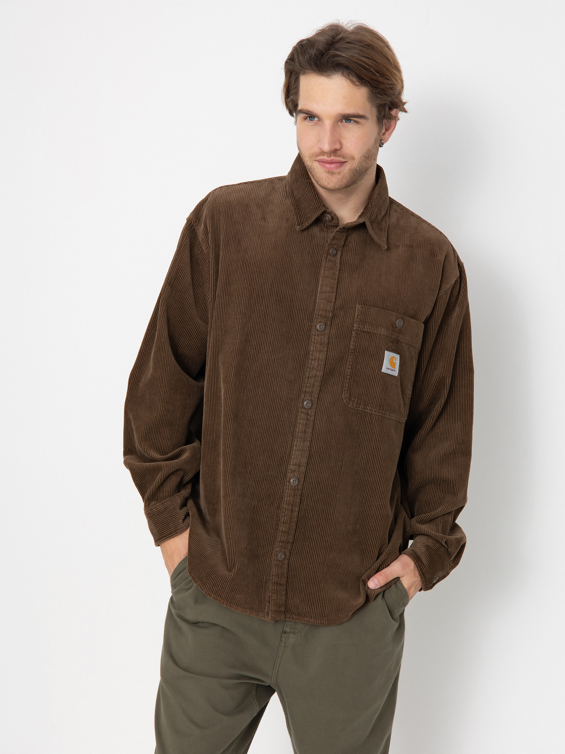 Carhartt WIP Flint Hemd (chocolate)