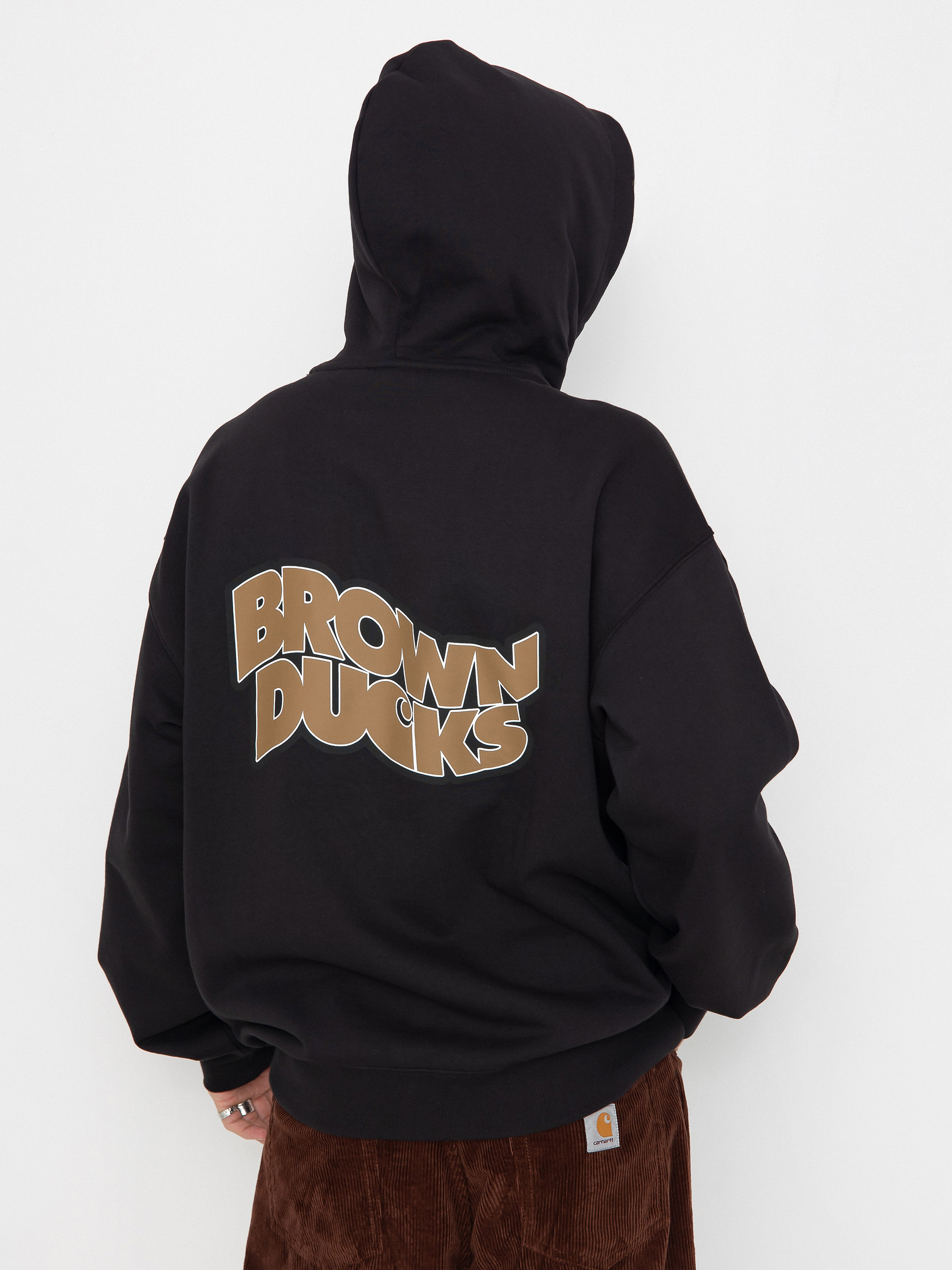 Black and brown hoodie online