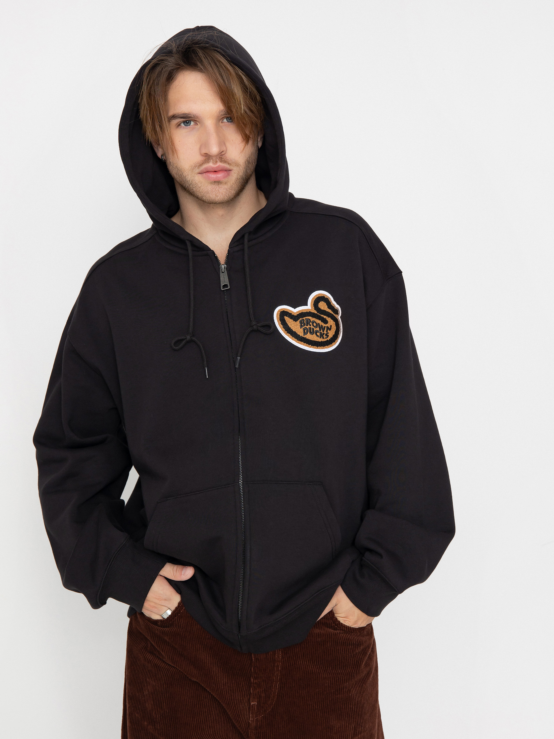 Carhartt WIP Brown Ducks ZHD Hoodie (black)