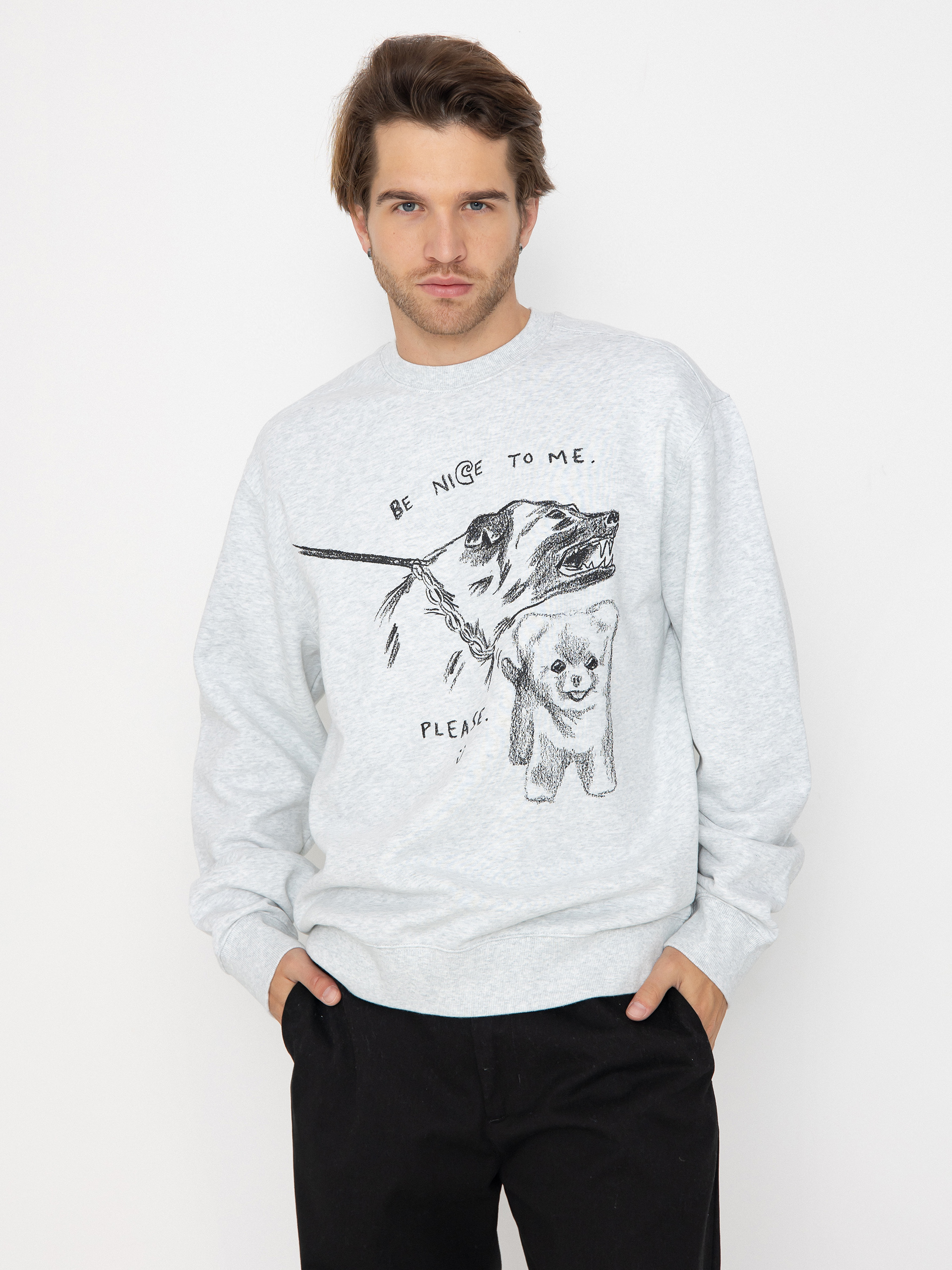 Carhartt WIP Pepe Be Nice Sweatshirt - grey (ash heather/black)