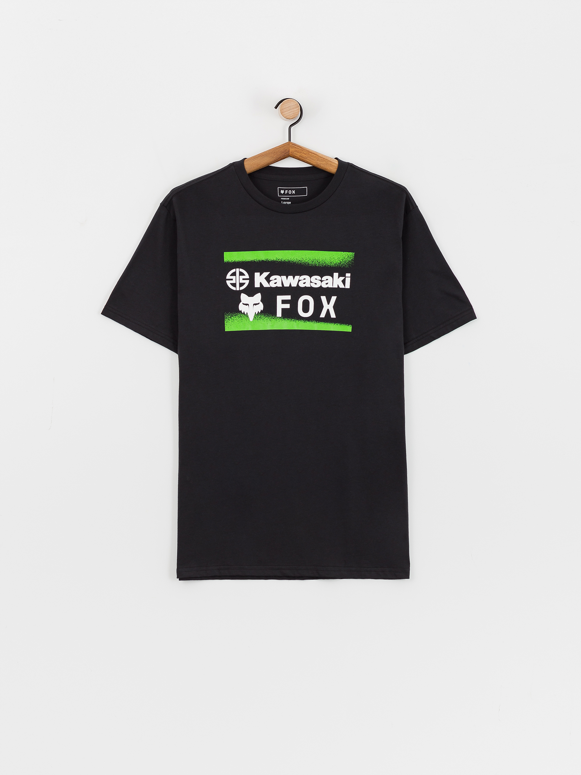 BLKFOX T-Shirt-01／BLACK × LUMINOUS (蓄光 Fox T-Shirt X Kawasaki - black (black)