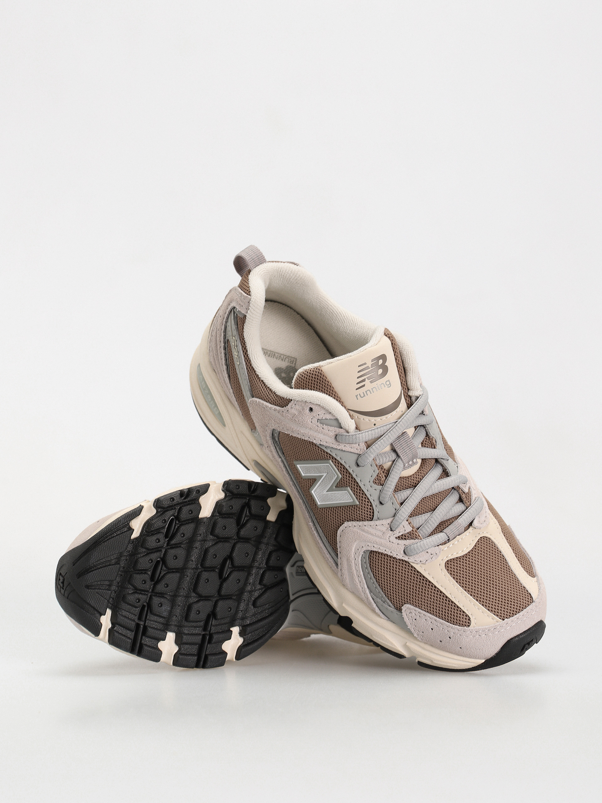 Brown fashion new balance sneakers