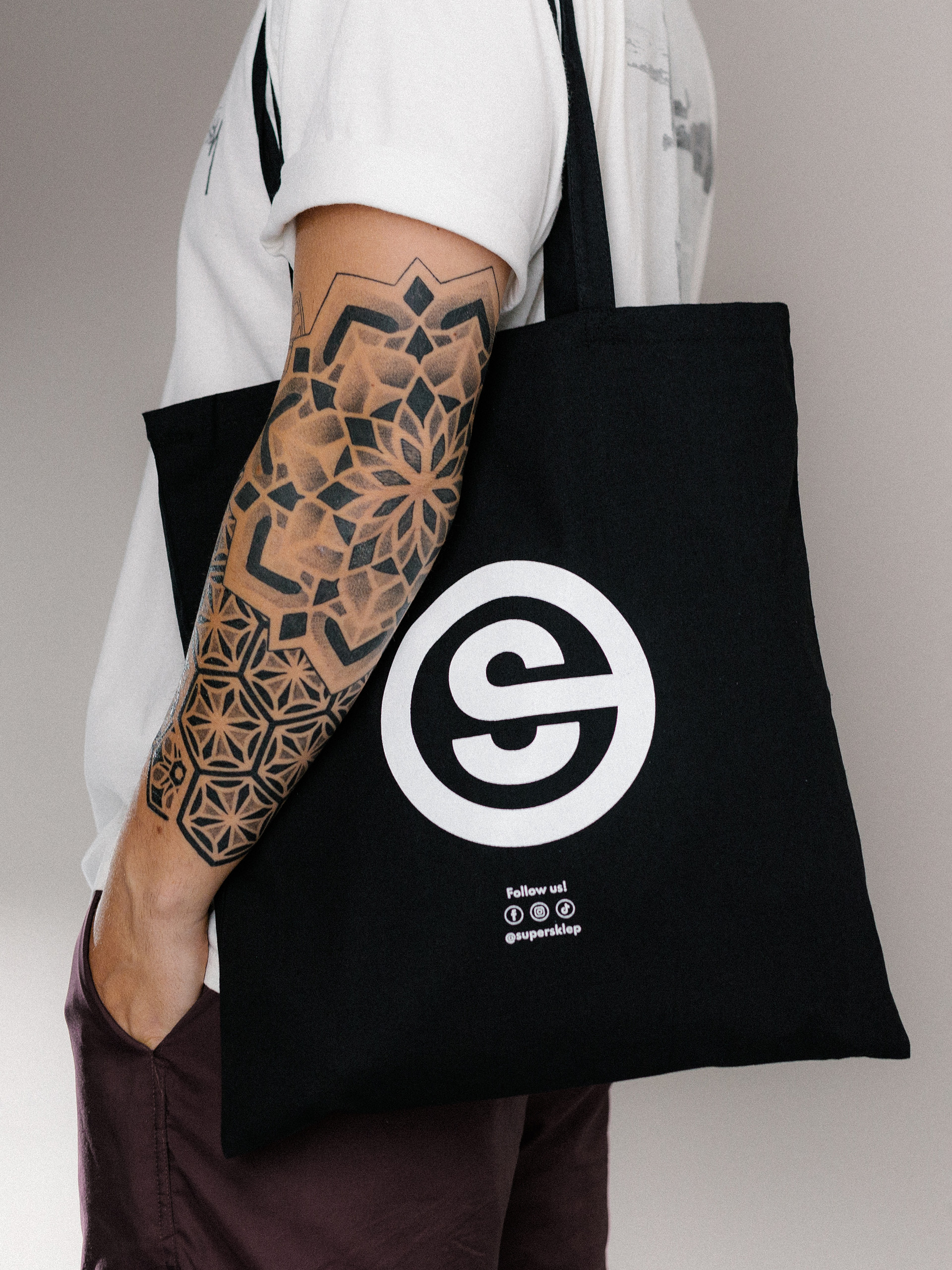 Super-Shop Tasche Stamp (black)