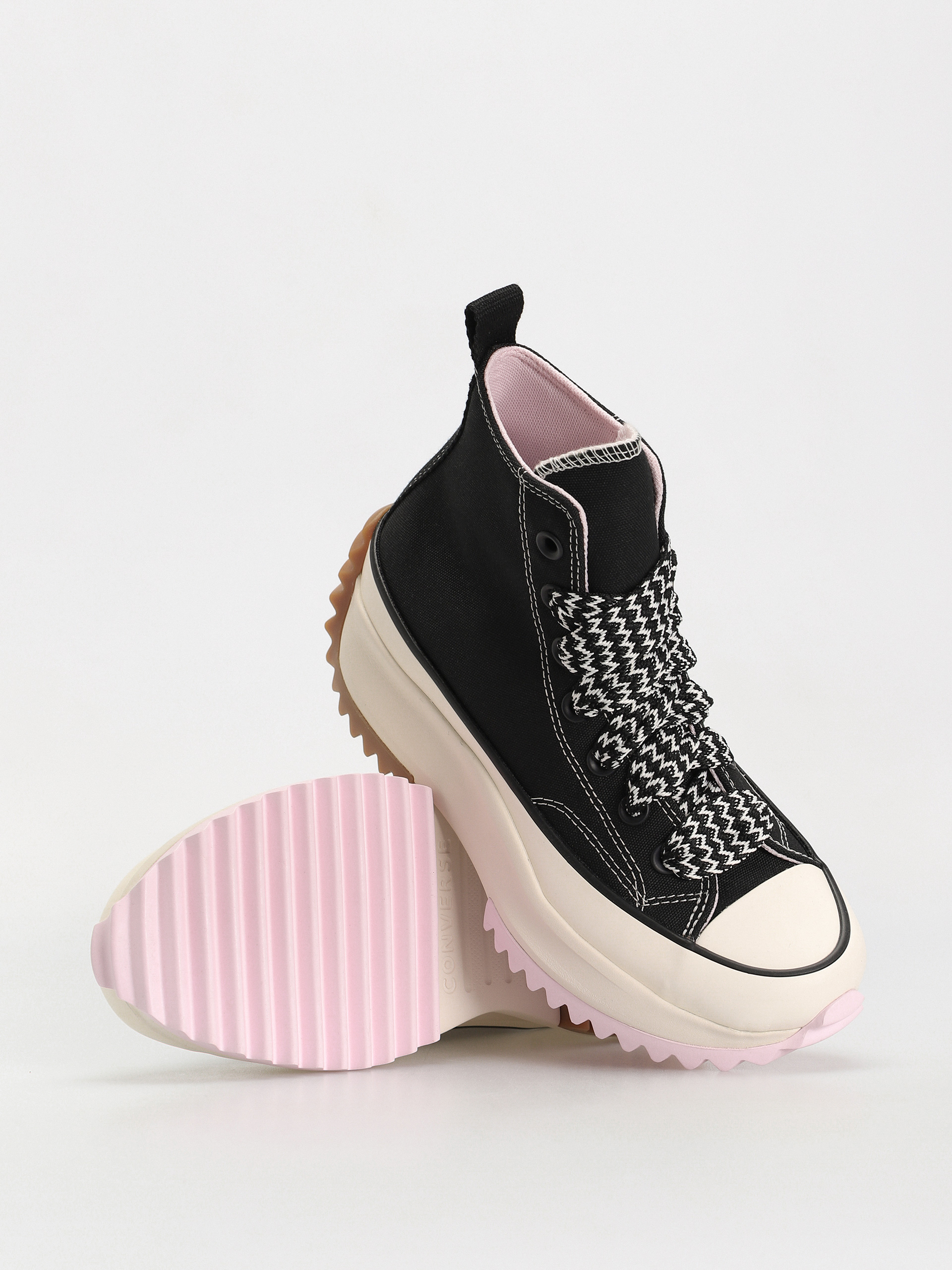 Converse Shoes Run Star Hike Hi (black/pink foam/egret)