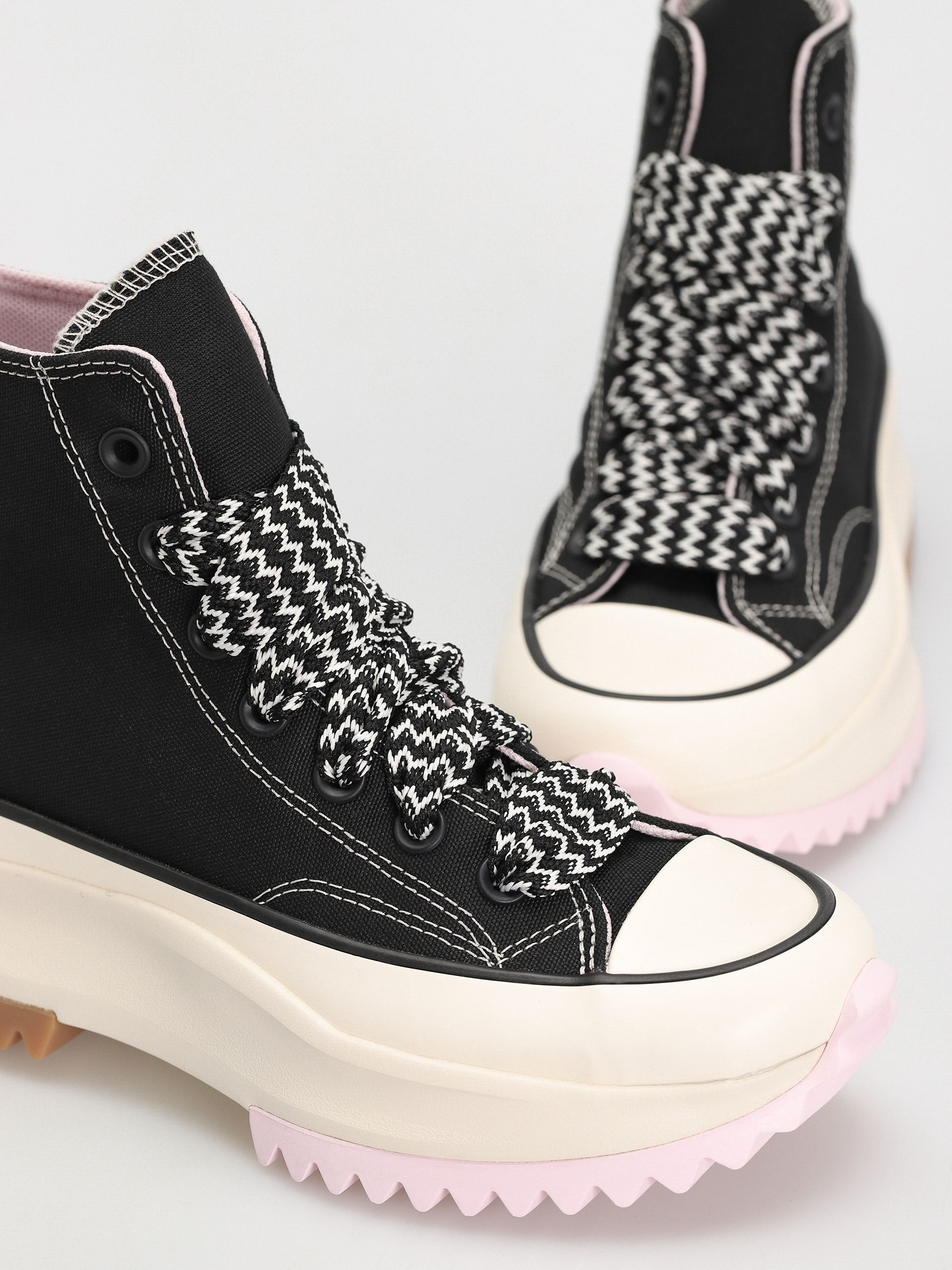 Converse Schuhe Run Star Hike Hi (black/pink foam/egret)