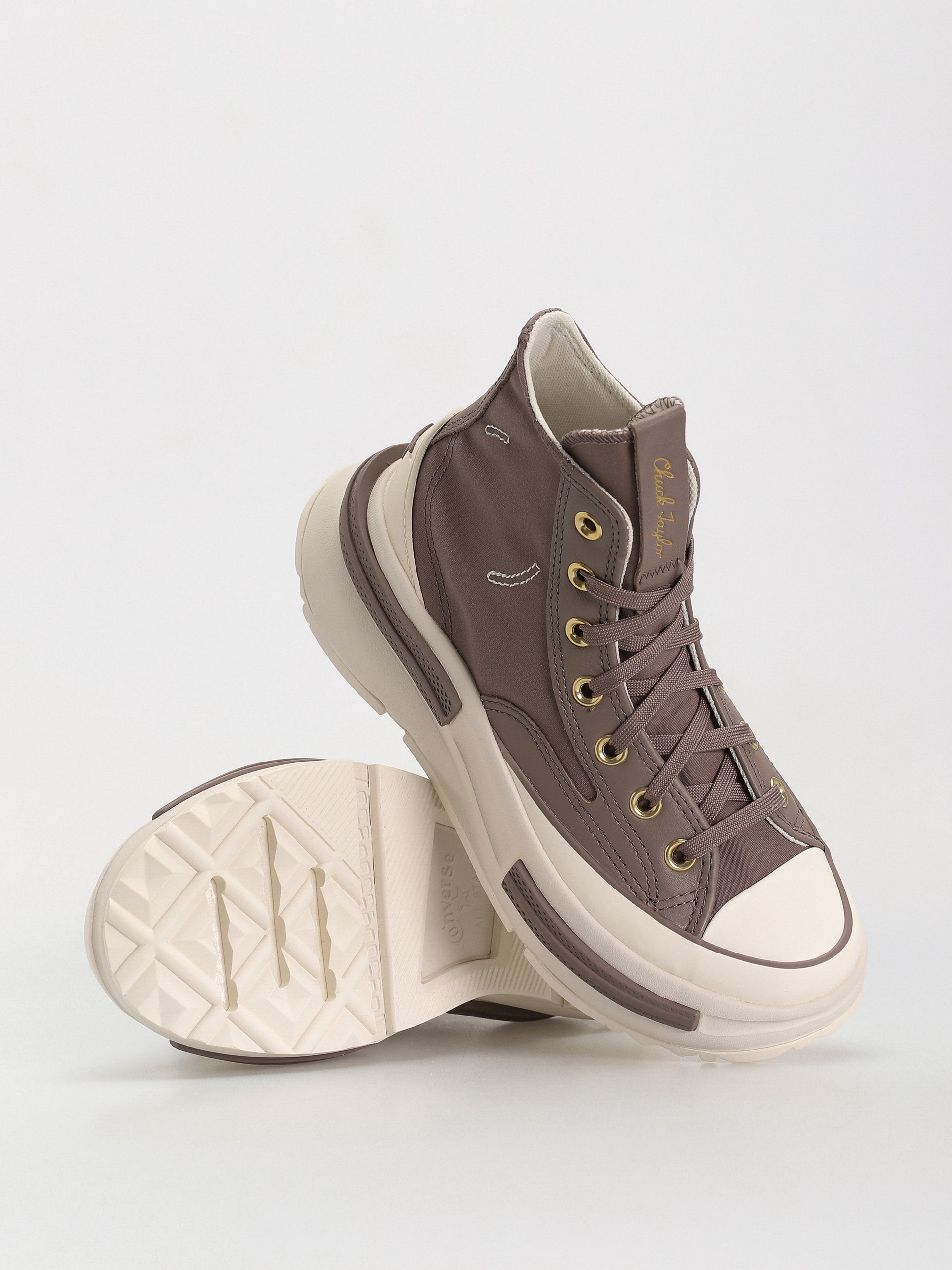 Converse Shoes Run Star Legacy CX Hi - grey (pure pumice/egret/gold)