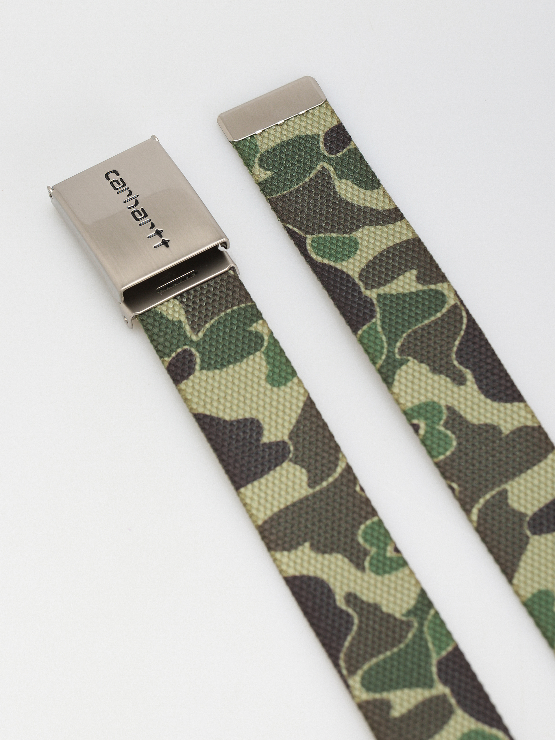 Carhartt WIP Gürtel Clip Belt Chrome (camo duck/green)
