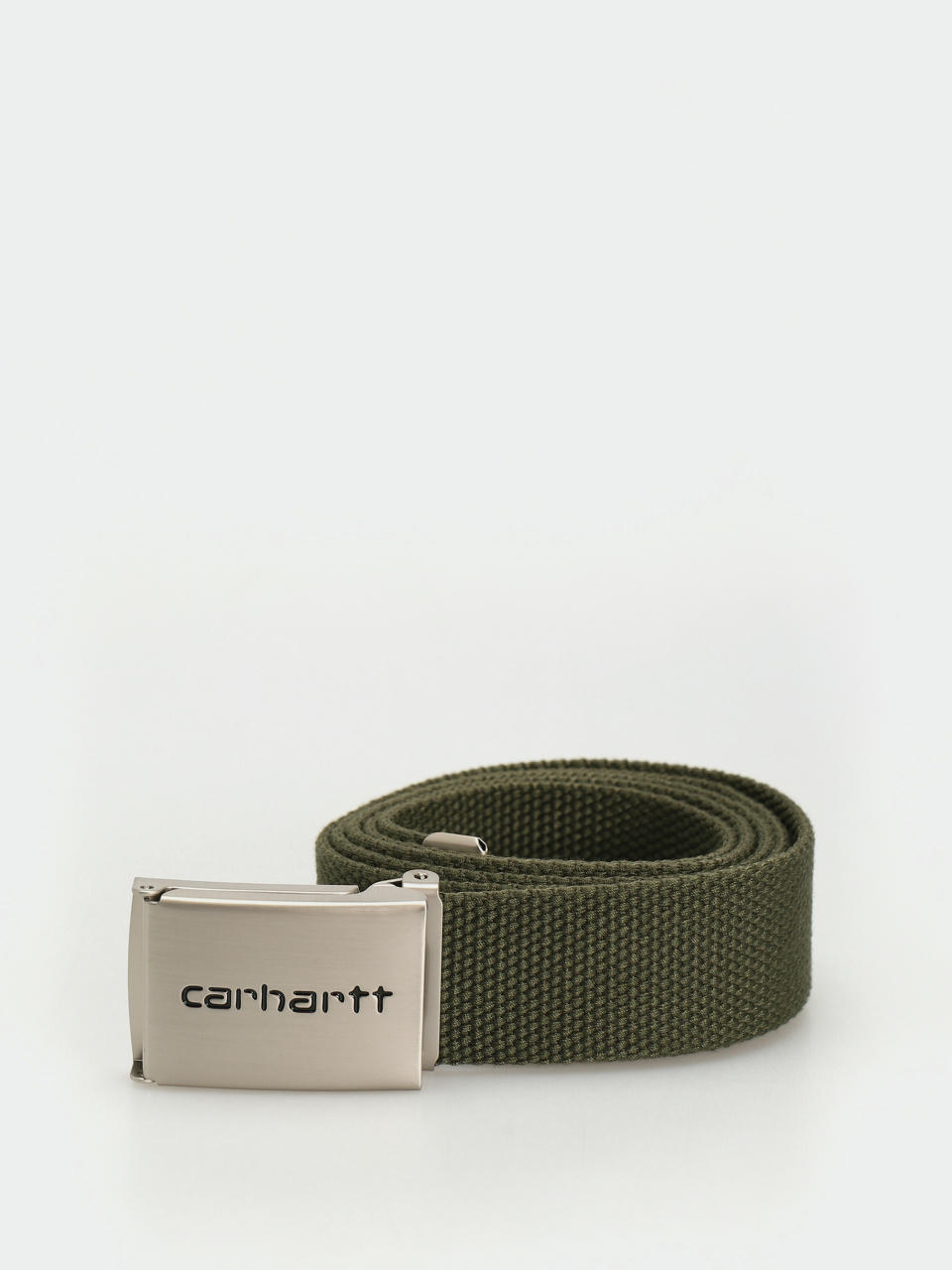 Carhartt WIP Gürtel Clip Belt Chrome (office green)