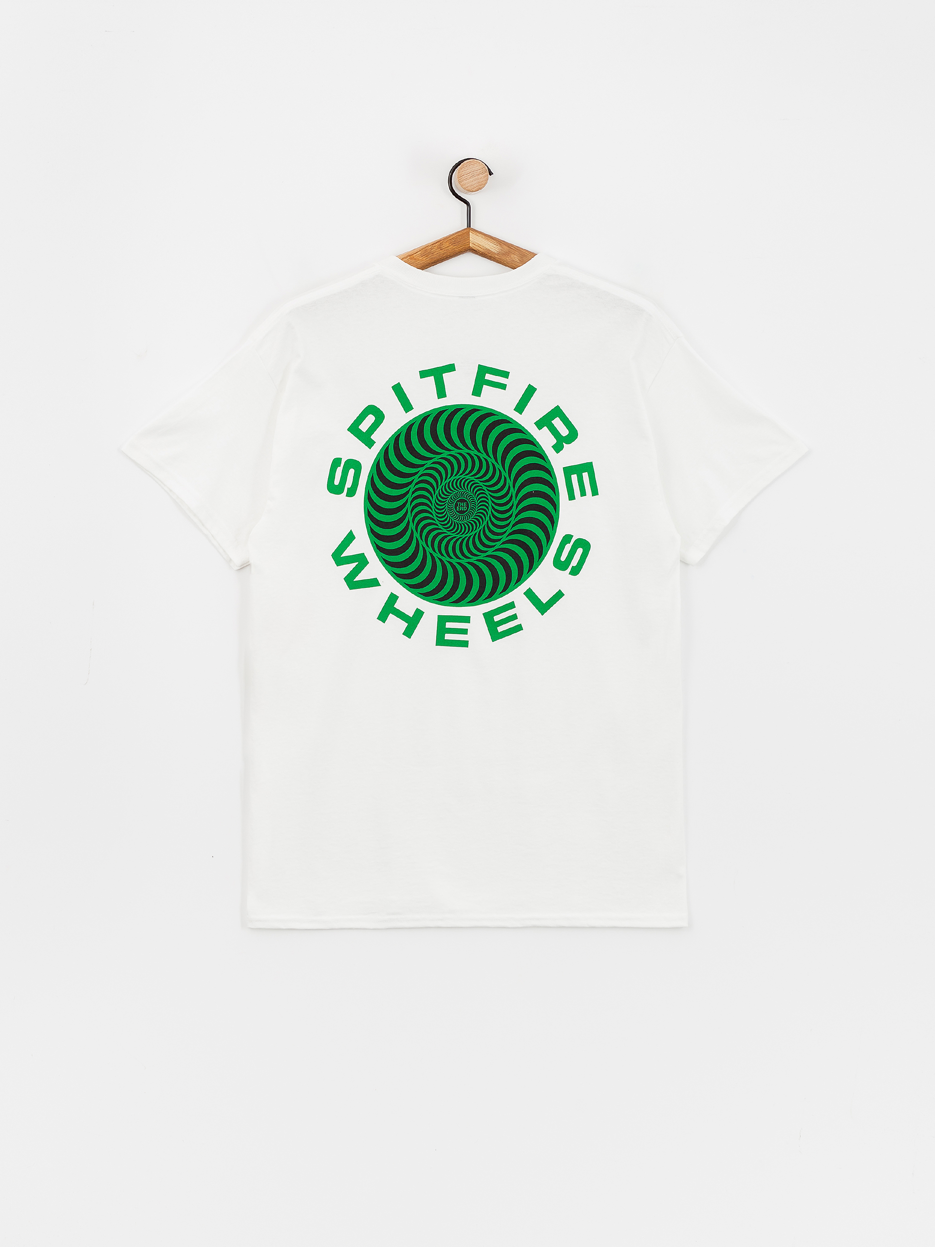 Spitfire T-Shirt Classic 87 Swirl Fill (white/green)