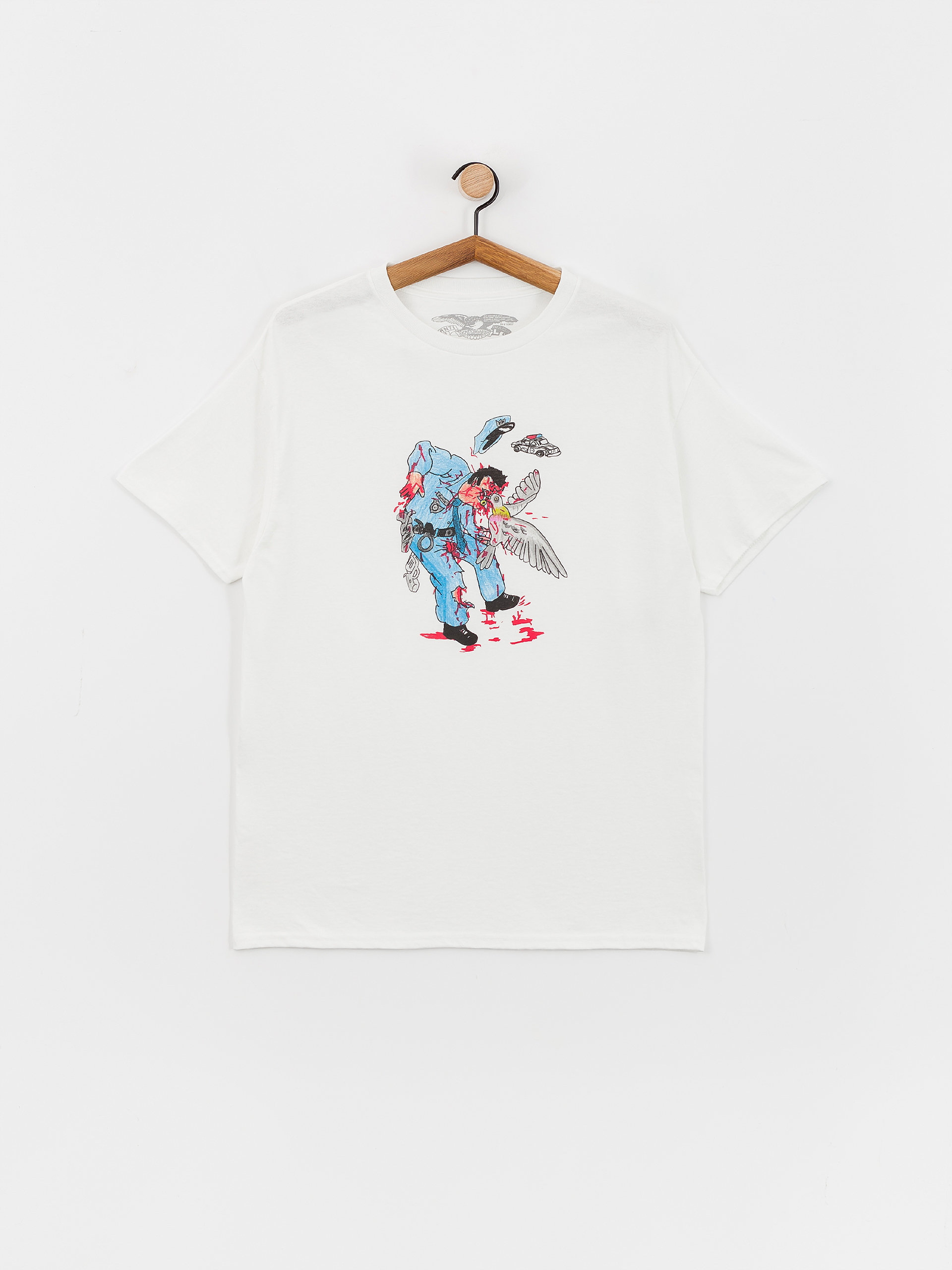 Antihero T-Shirt Pigeon Attack (white/multi)