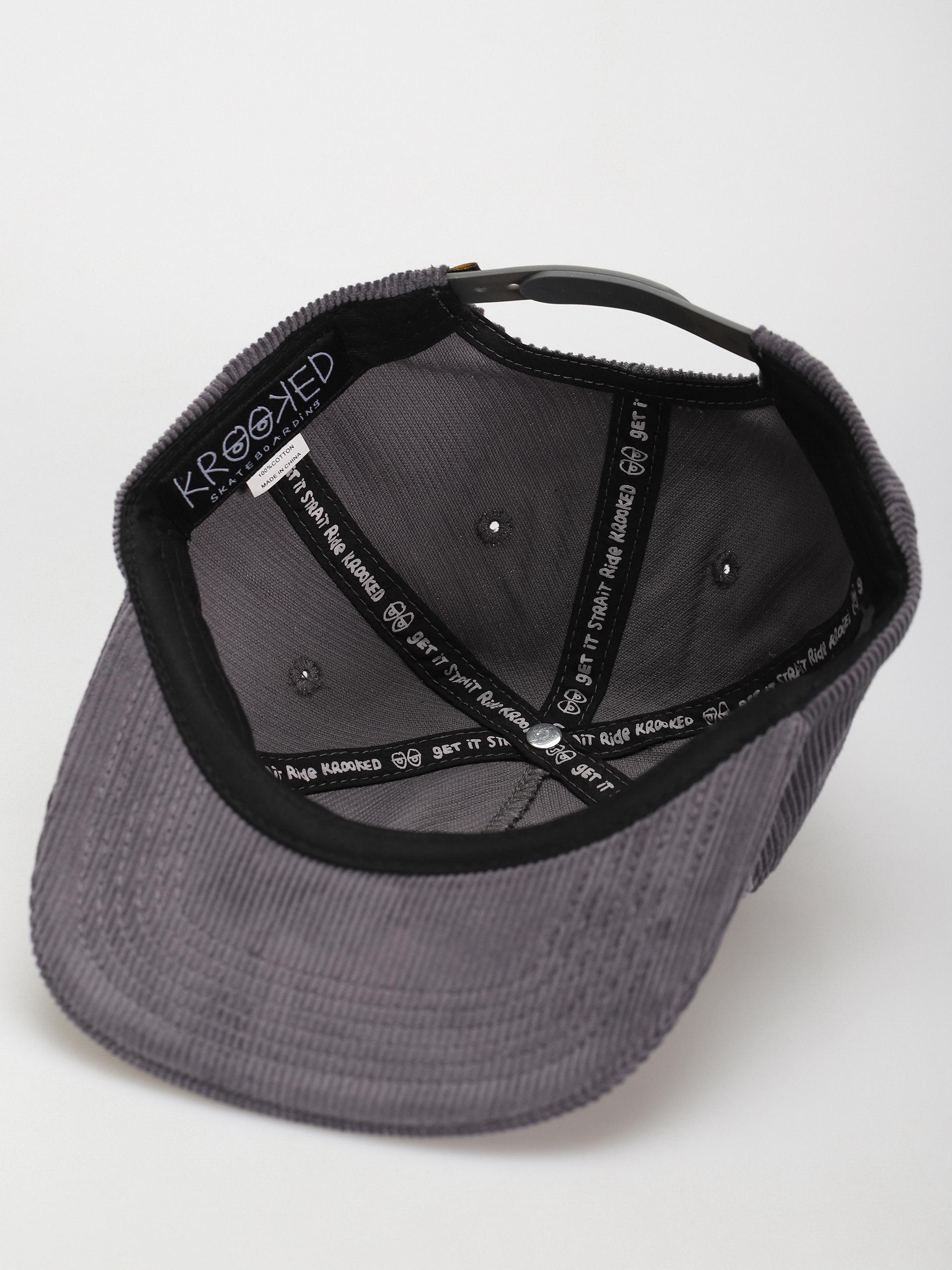 【 KROOKED 】STYLE KR CAP - CHARCOAL Cowtown