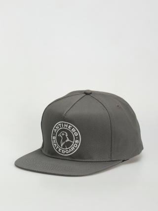 Antihero Basic Pigeon Round Snap Cap (charcoal)