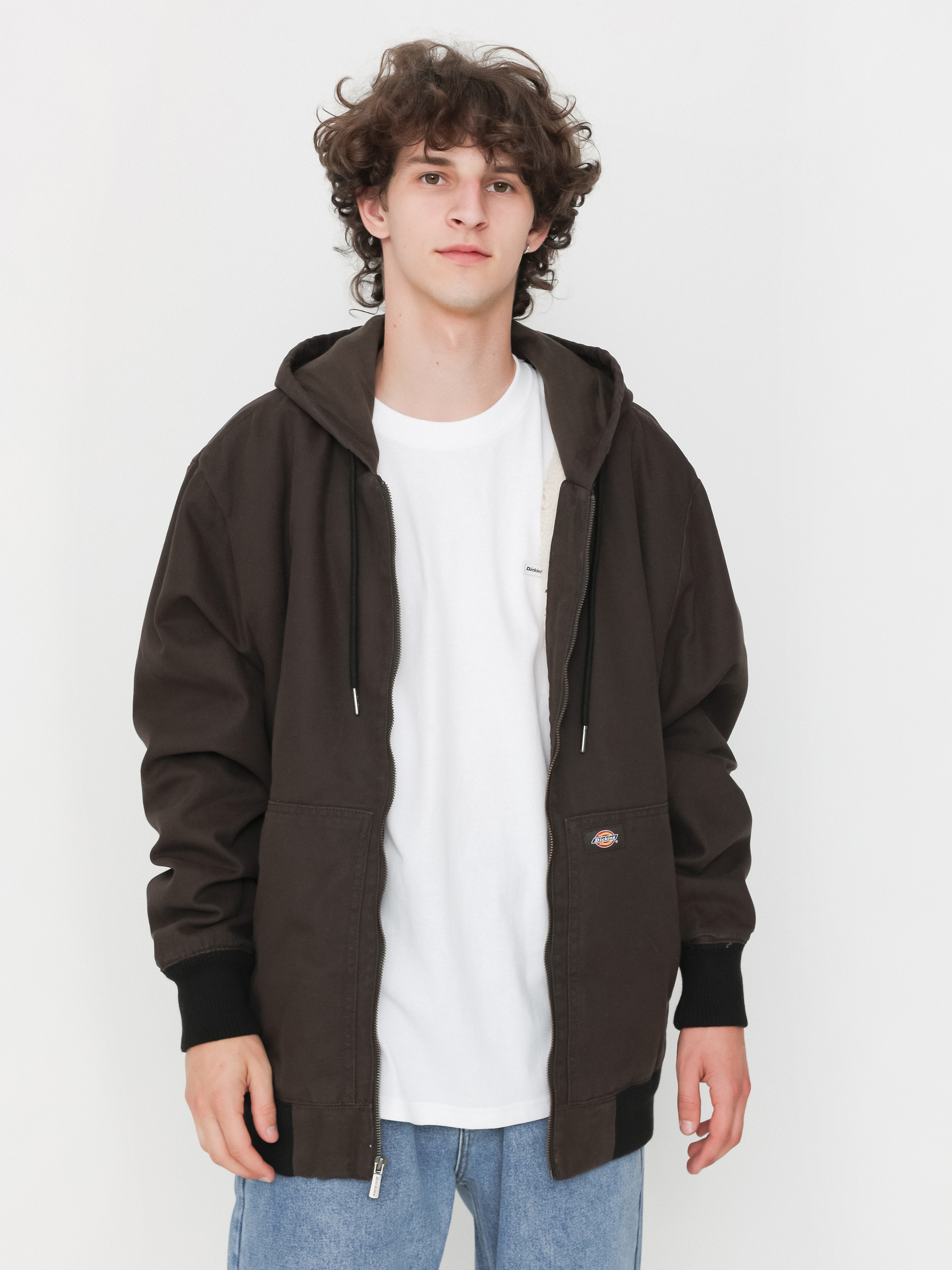 Dickies Hooded Duck Canvas Jacket (dark brown)