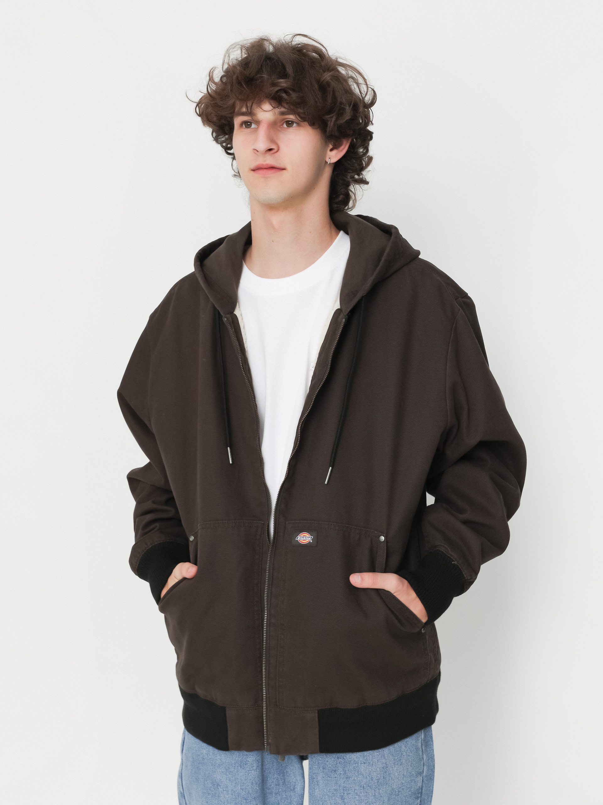 Dickies Hooded Duck Canvas Jacket (dark brown)