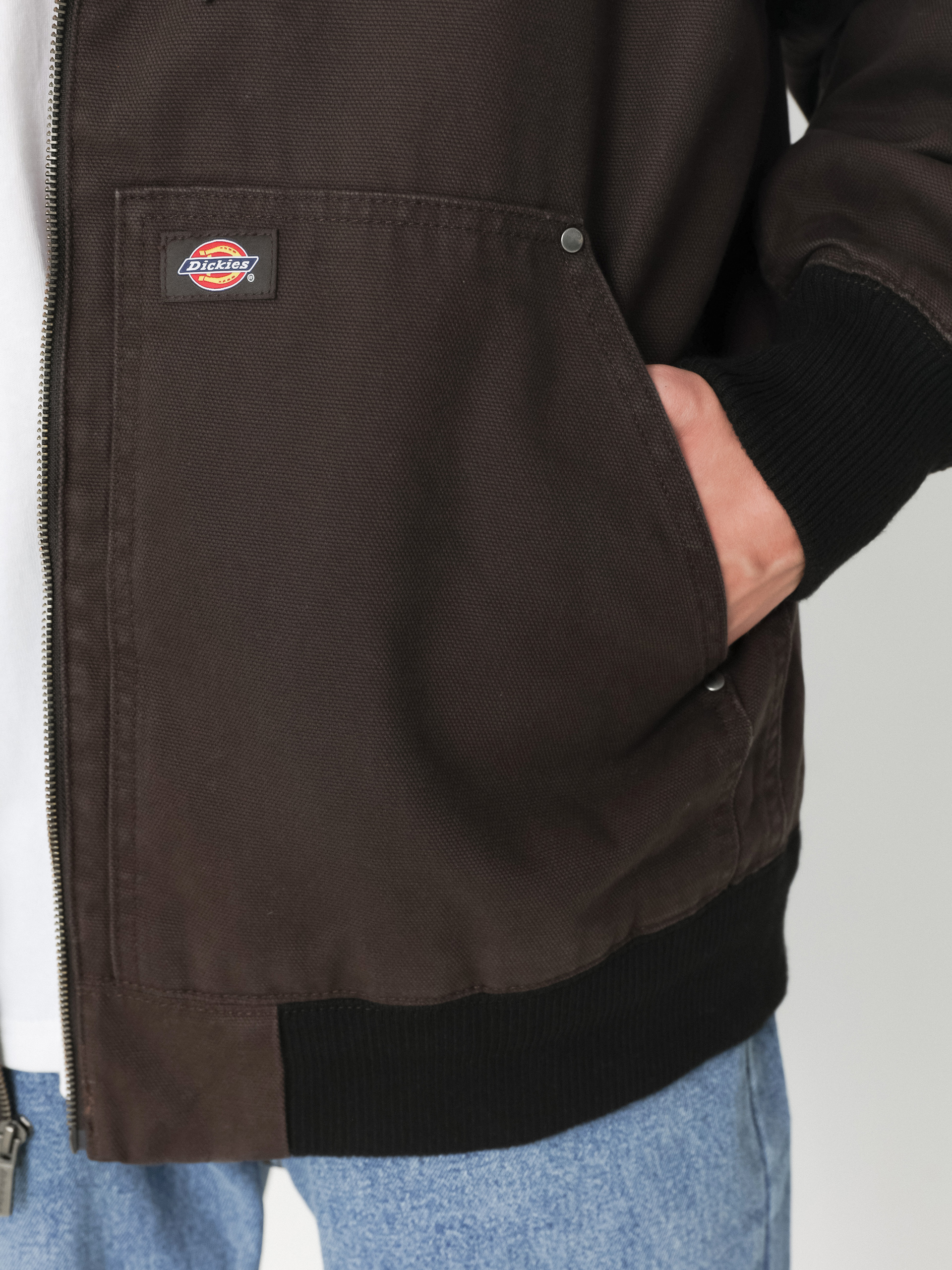 Dickies Hooded Duck Canvas Jacket (dark brown)