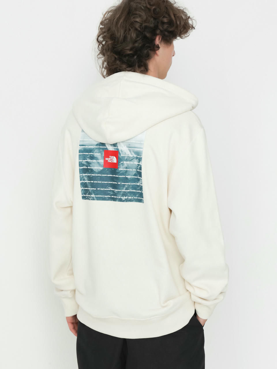 The North Face Expedition System Graphic HD Hoodie (white dune)