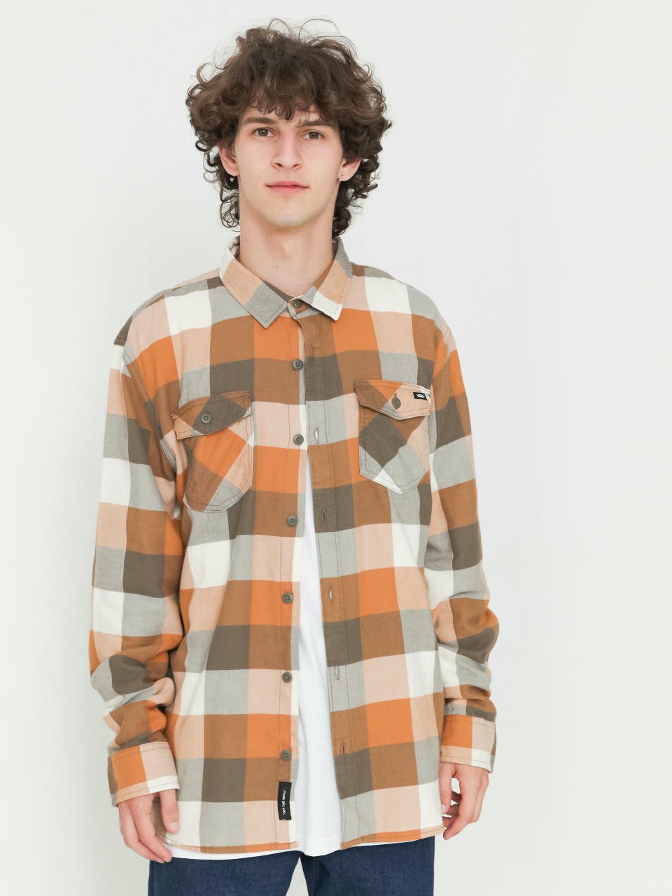 Vans Box Flannel Classic Hemd (bungee cord/brown sugar)