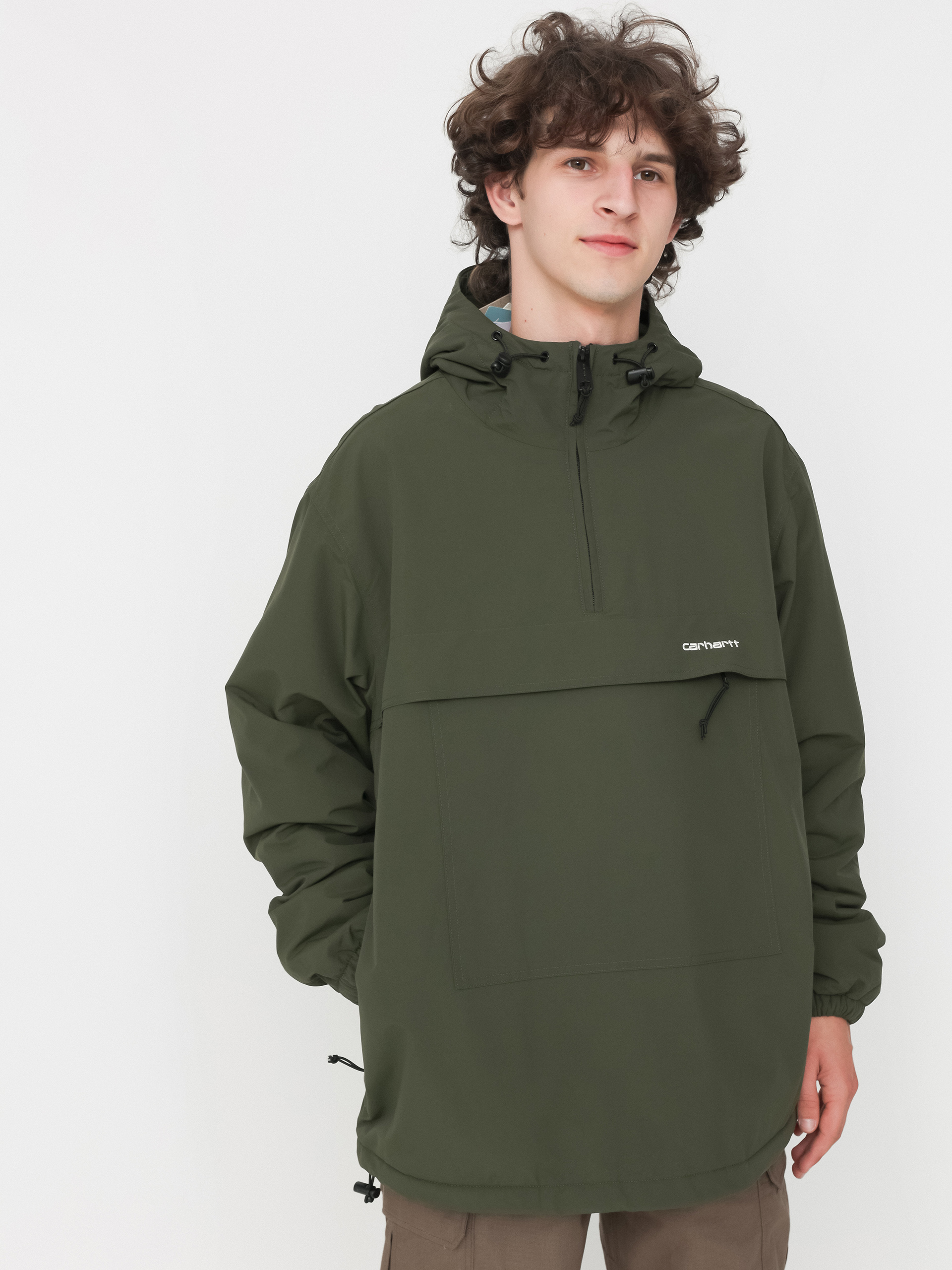 Carhartt WIP Jacke Windbreaker Pullover (office green/white)