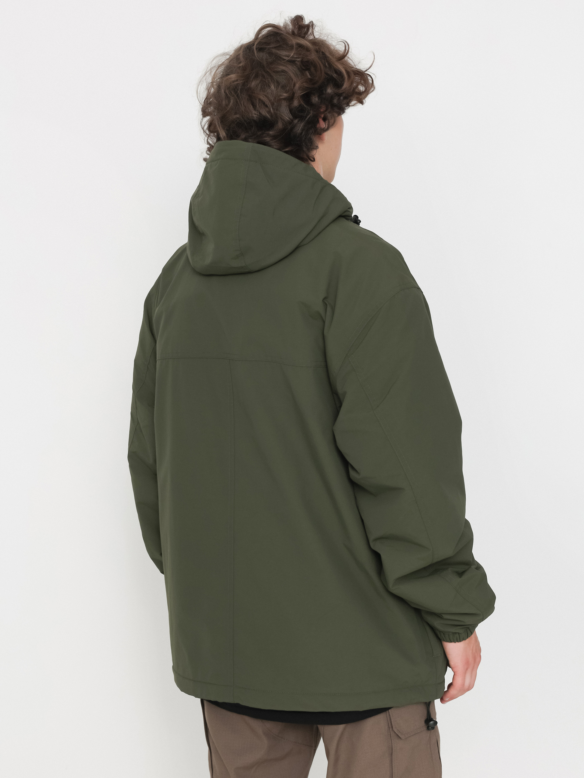 Carhartt WIP Jacket Windbreaker Pullover (office green/white)