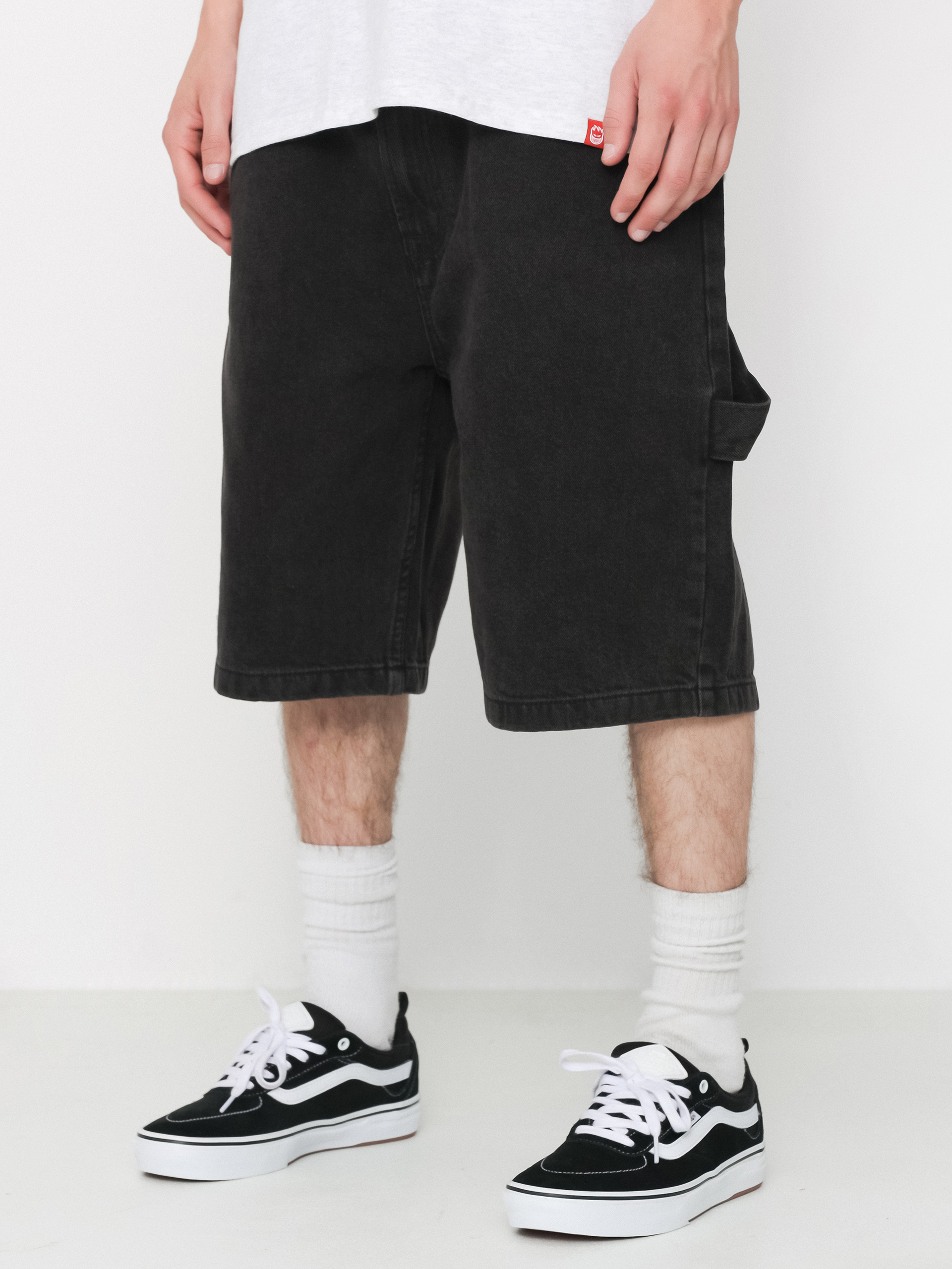 Spitfire Shorts Big Head Denim (black)