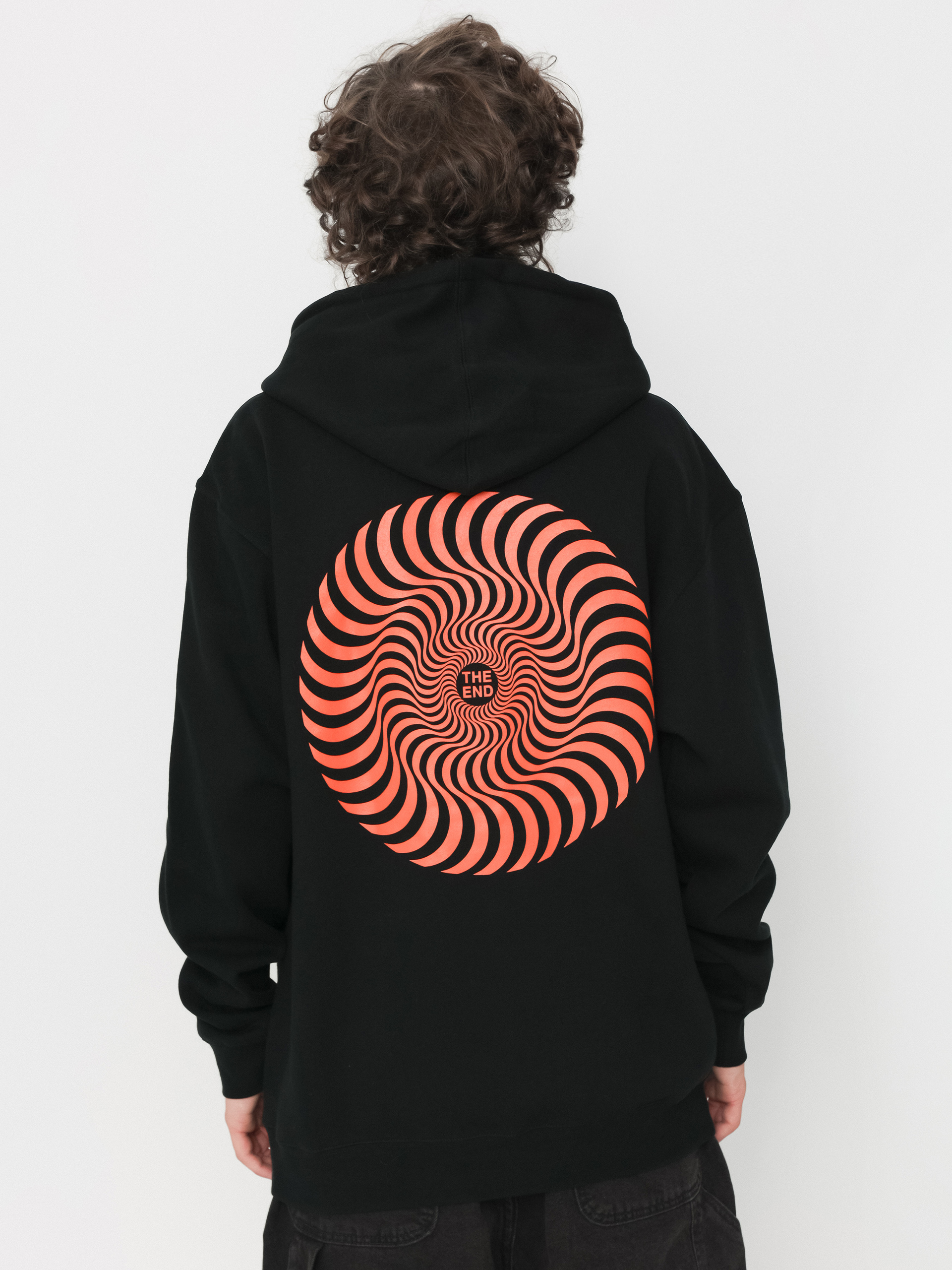 Spitfire Hoodie Classic Swirl HD black black orange