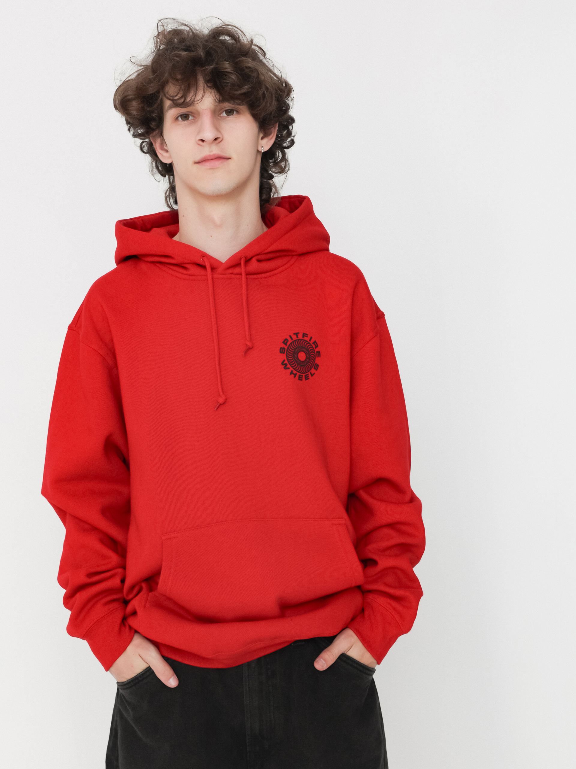 Spitfire Hoodie Classic 87 Swirl HD (red/black)