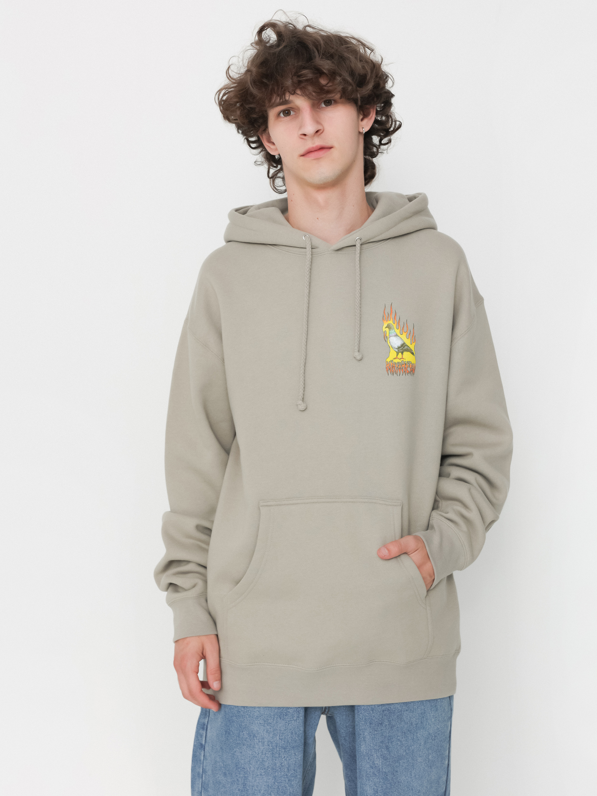 Antihero Hoodie Flame Pigeon Prm Pt HD (cmt/natural)