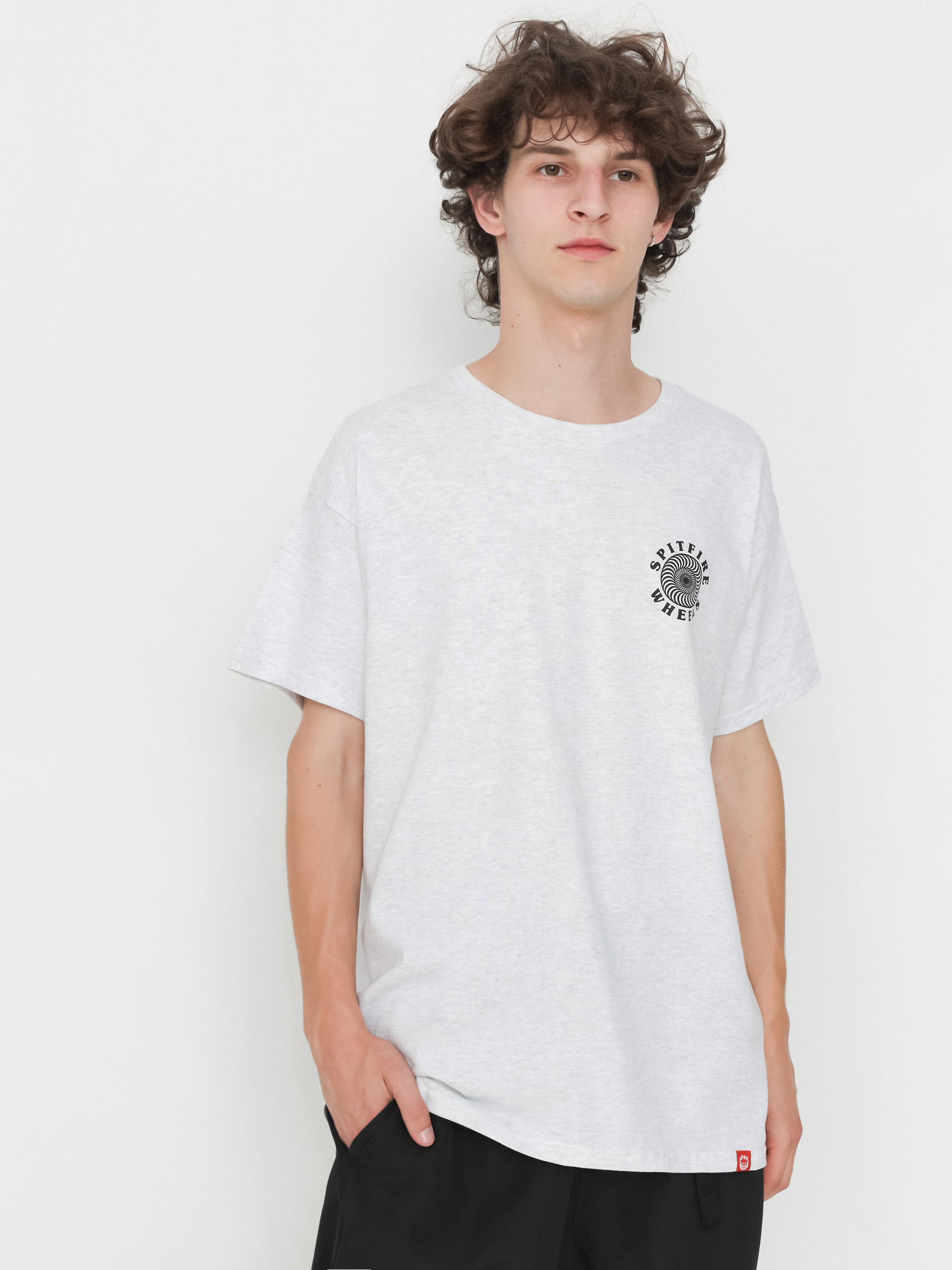 Spitfire T-Shirt Og Classic Fill (ash heather/black/red)