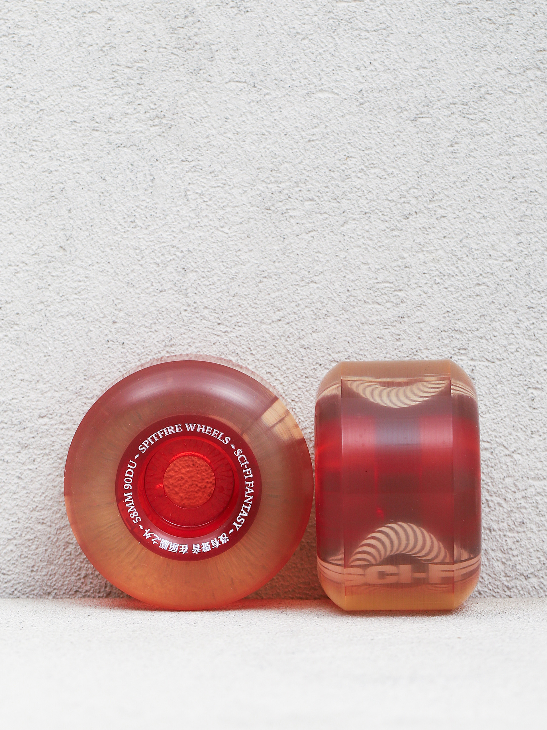 Spitfire 90D Sapphire Sci Fi Wheels - red (orange)
