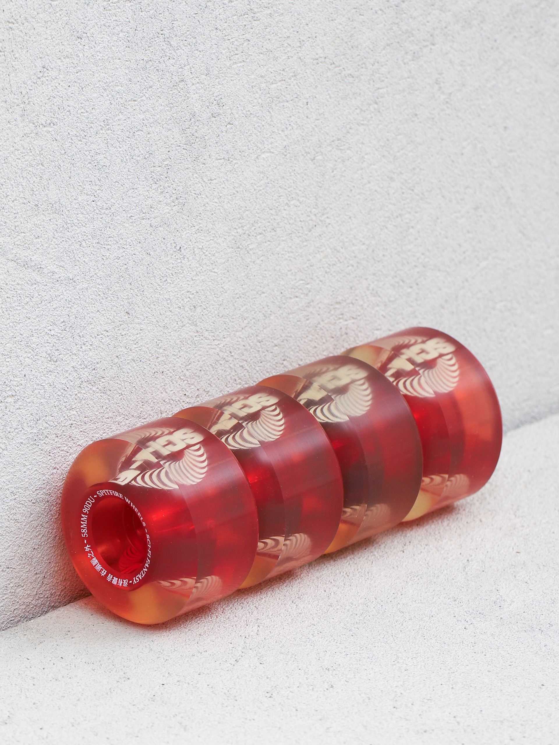 Spitfire 90D Sapphire Sci Fi Wheels - red (orange)