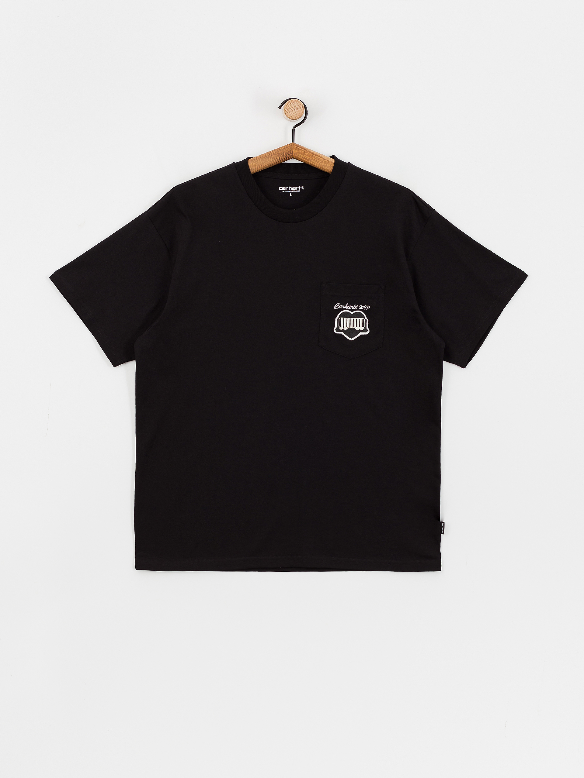 Carhartt WIP Heart Train Pocket T-Shirt (black)